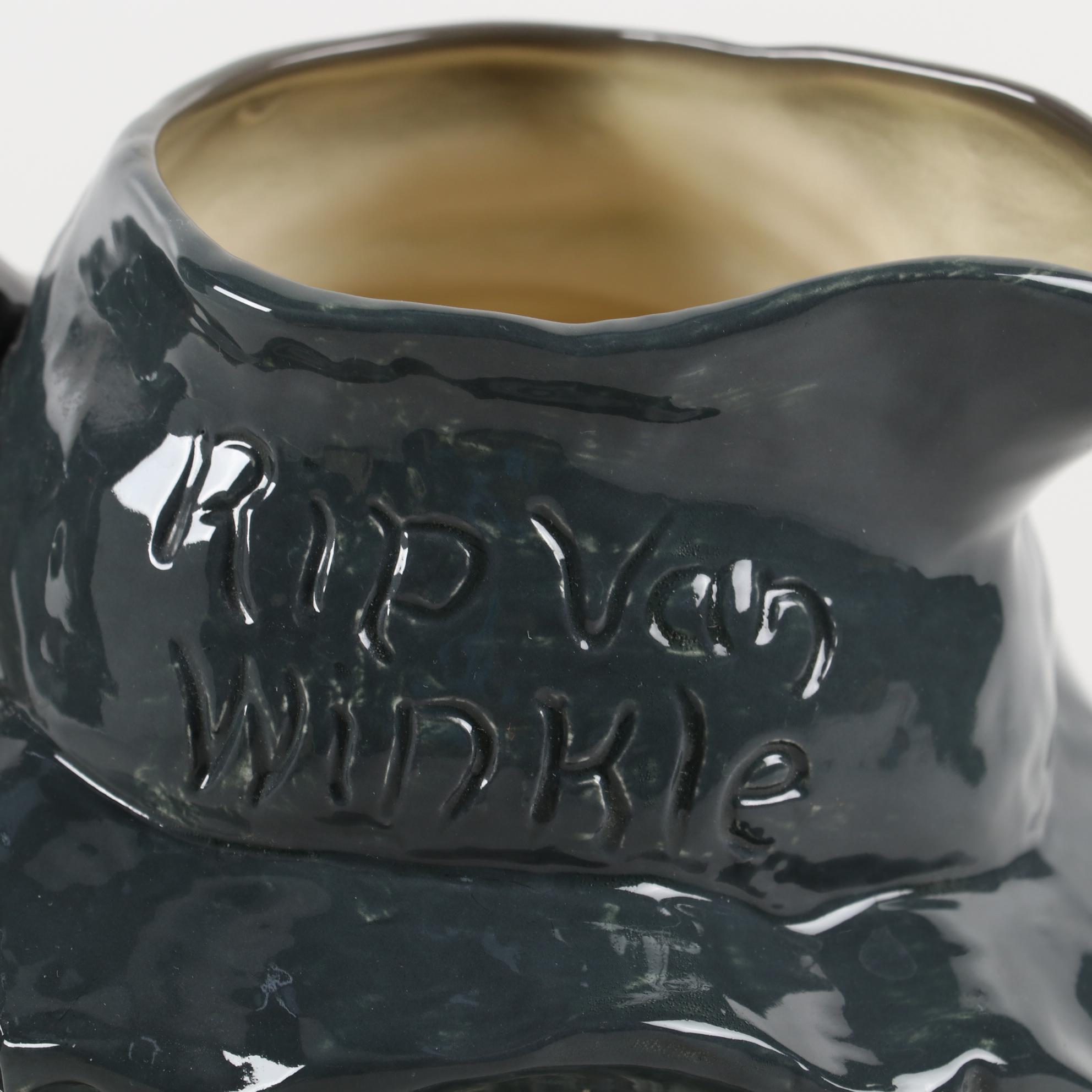 Royal Doulton Character Toby Jug Pitchers "Rip Van Winkle" and "Bacchus"