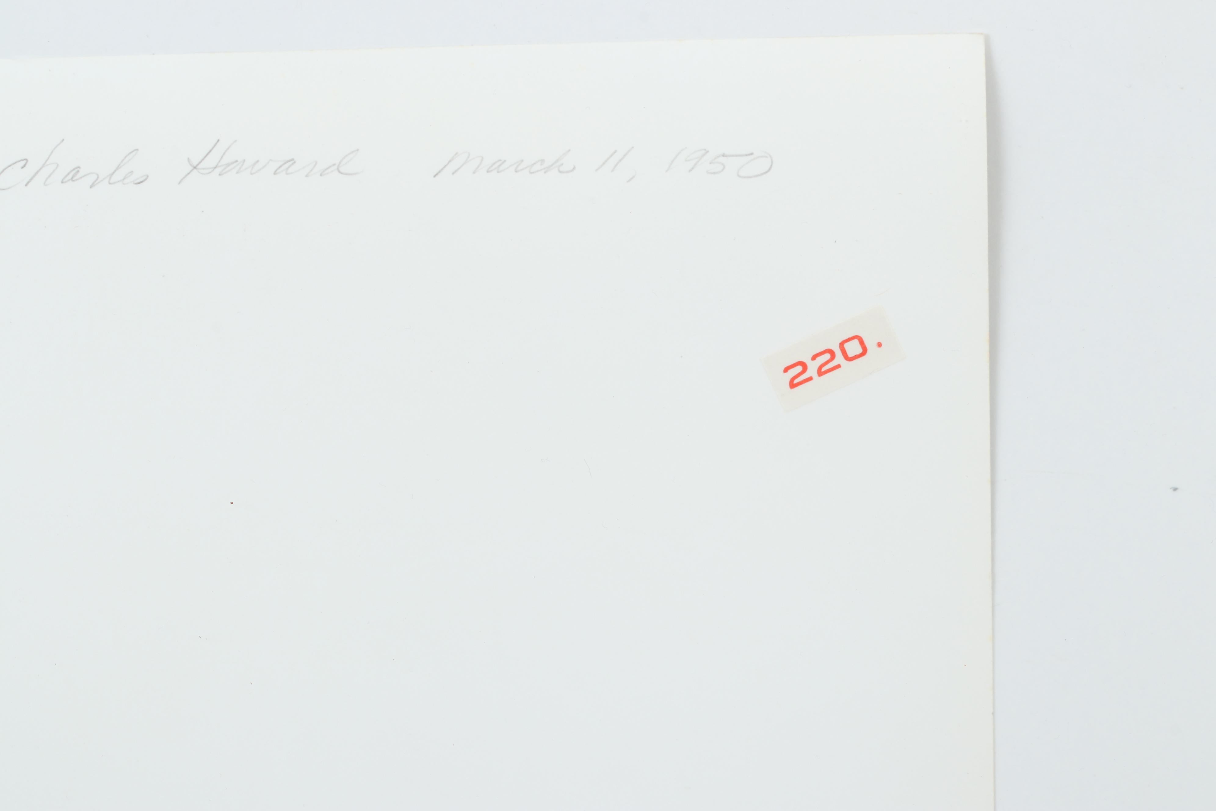 George Platt Lynes Reprinted Silver Gelatin Photograph "Charles Howard"