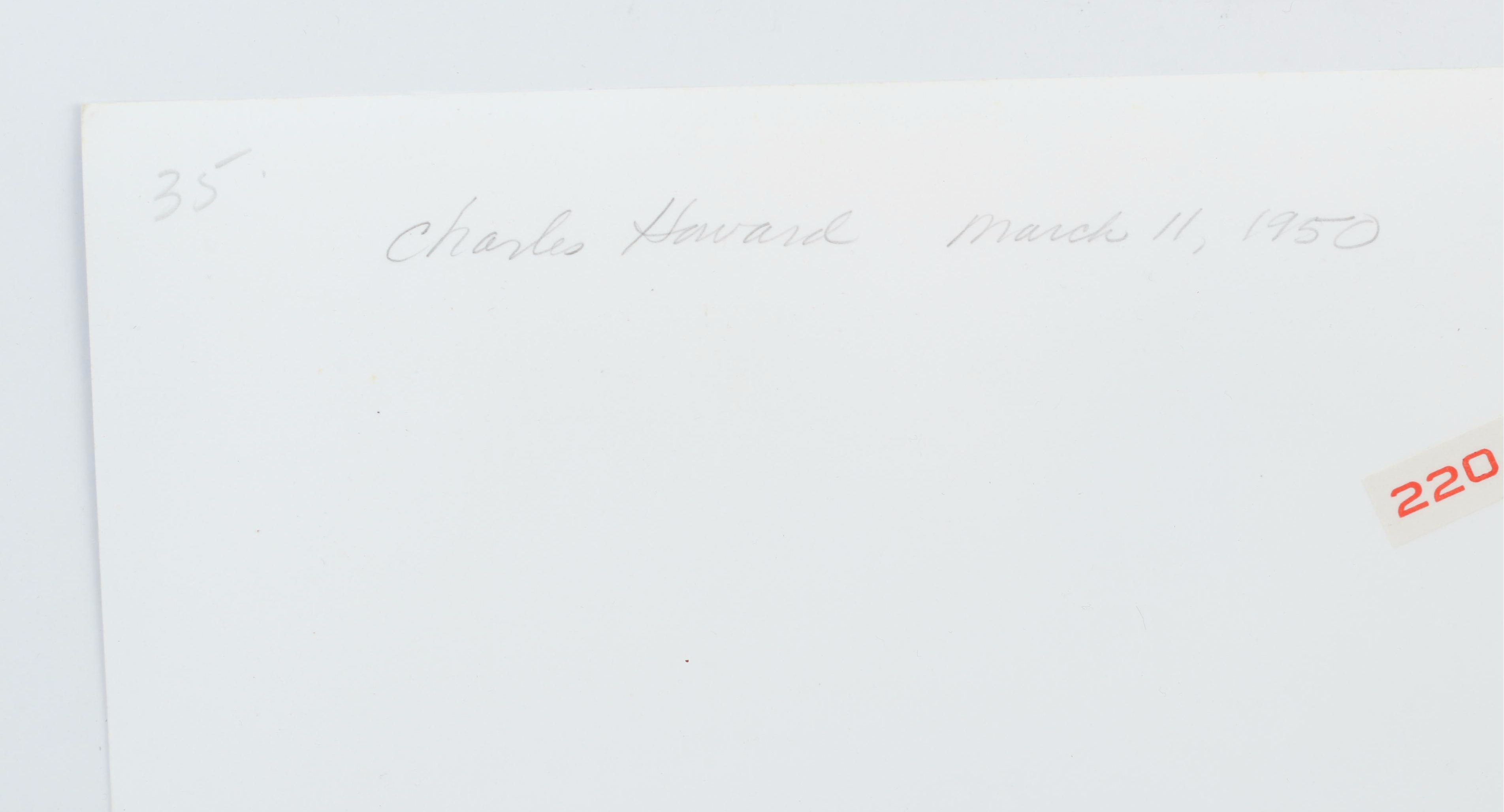 George Platt Lynes Reprinted Silver Gelatin Photograph "Charles Howard"