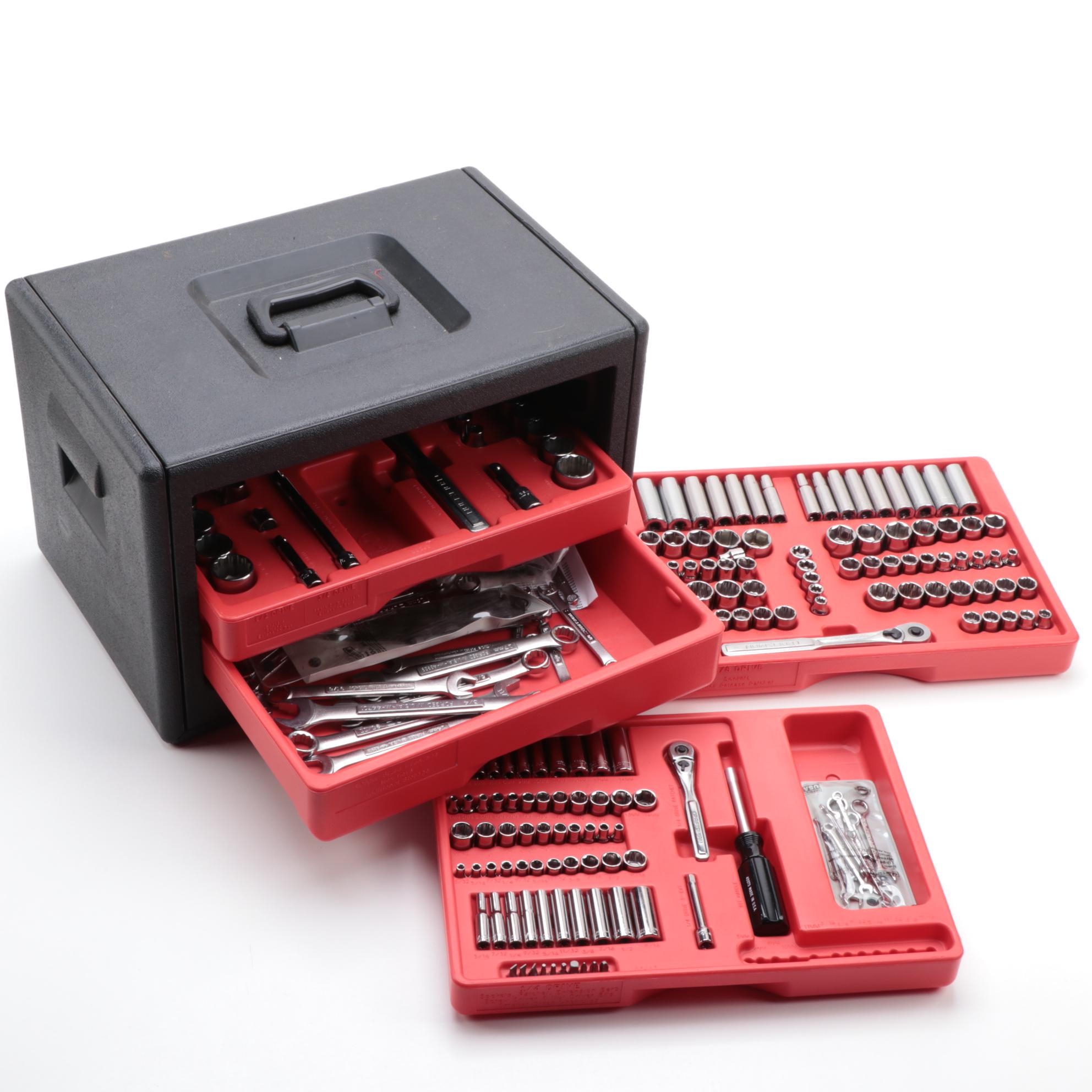 Craftsman 4 Drawer Socket Wrench Organization Set with Carrying Case
