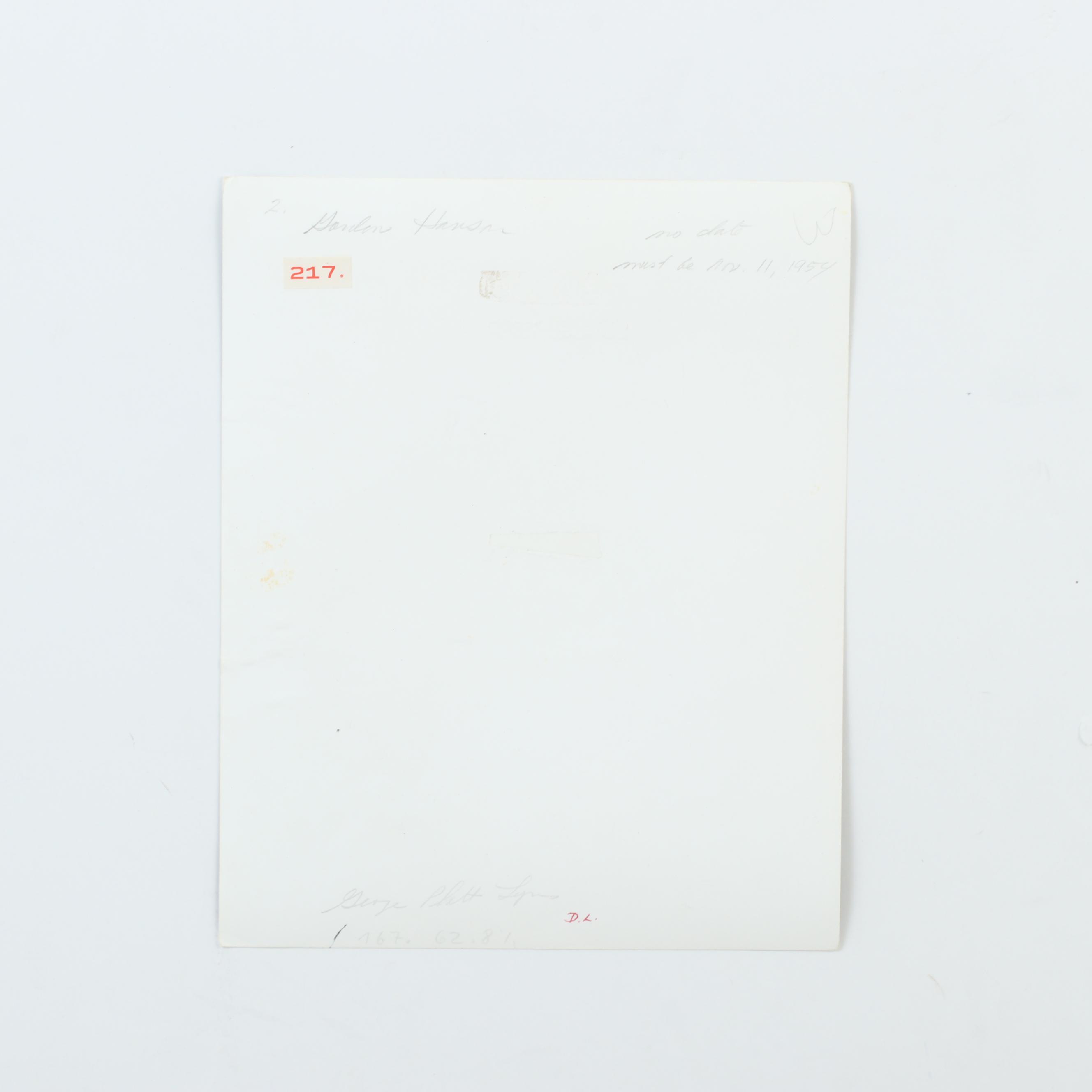 George Platt Lynes Reprinted Silver Gelatin Photograph "Gordon Hanson," 1954