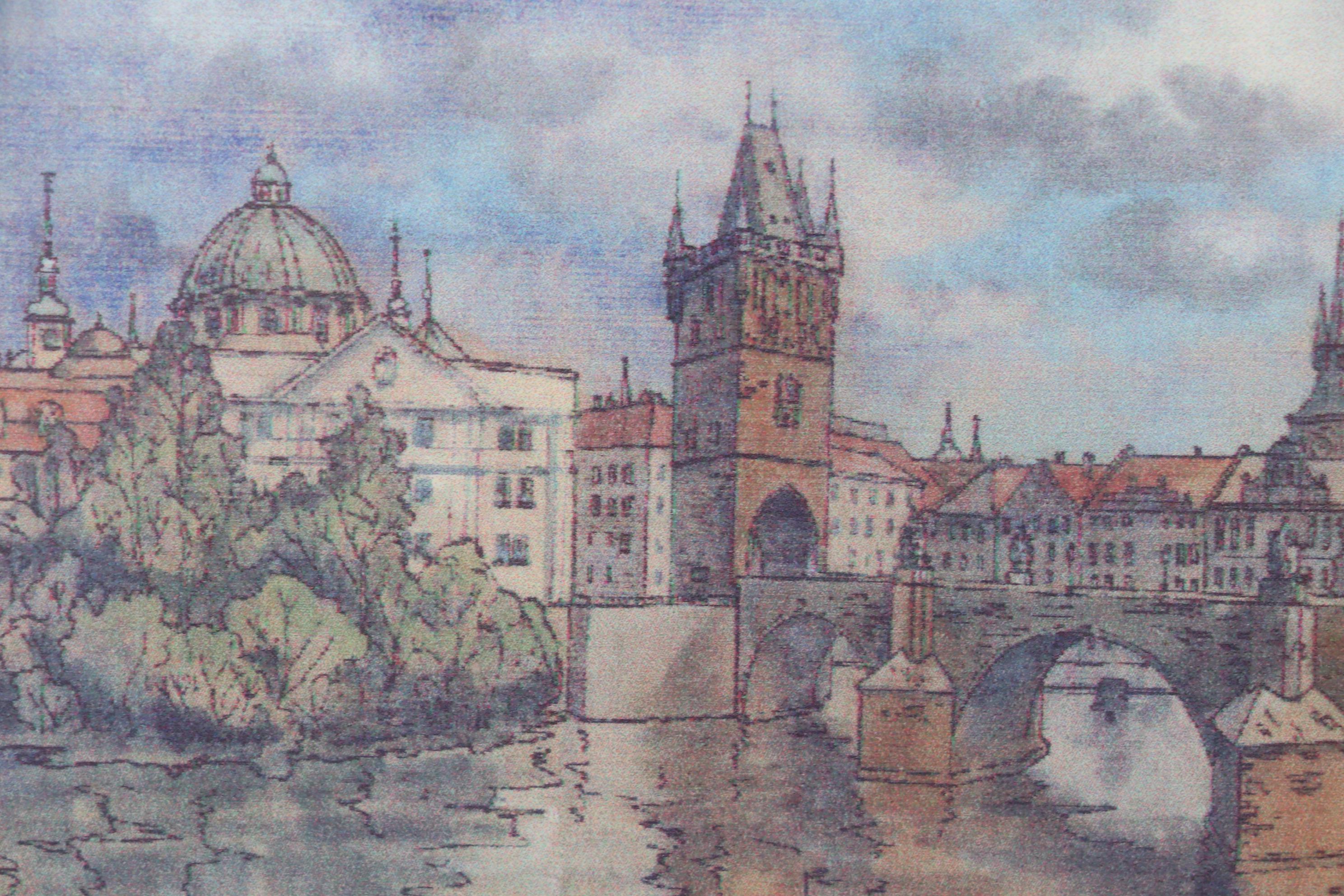 Škola Benoni Giclée of Charles Bridge in Prague
