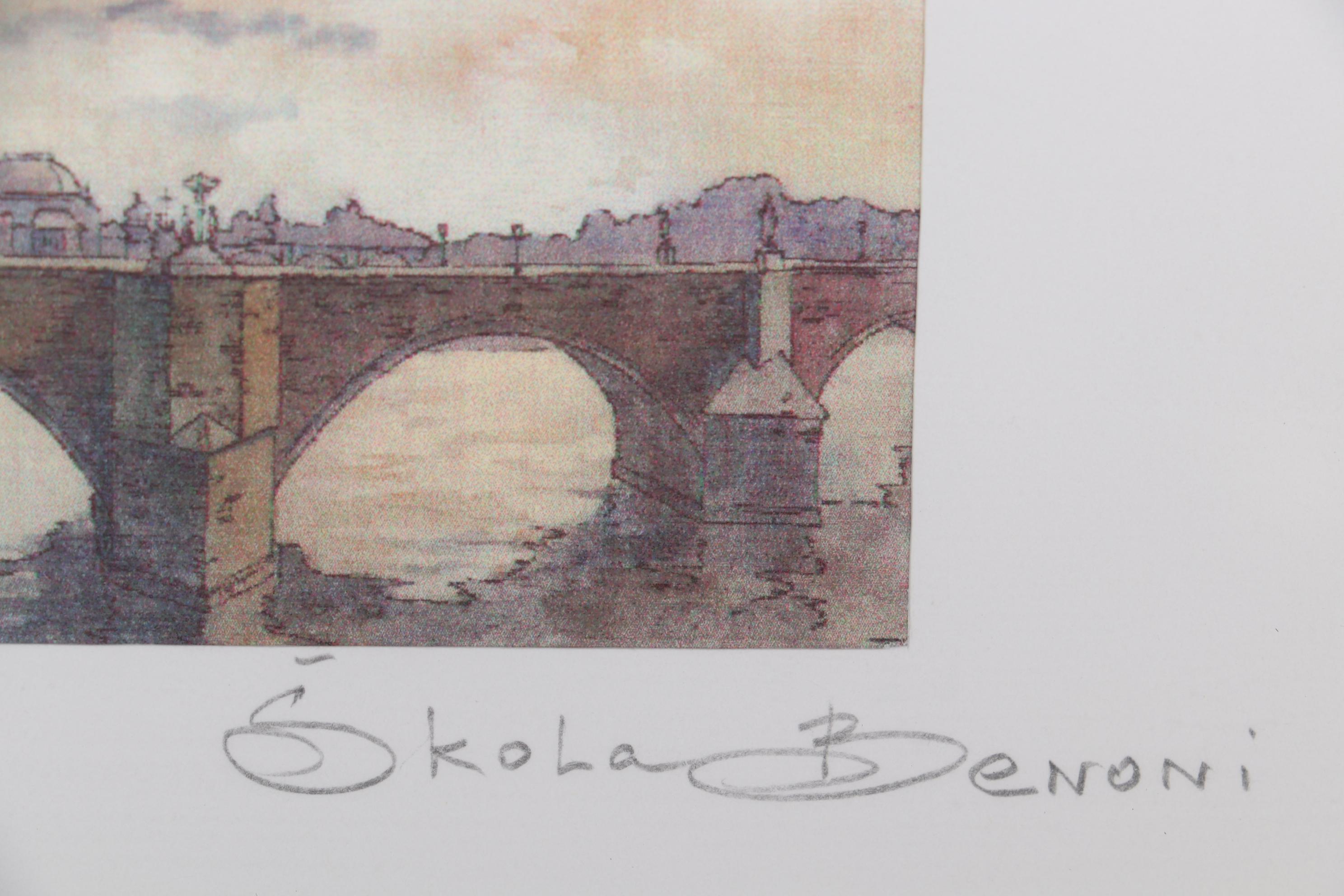 Škola Benoni Giclée of Charles Bridge in Prague