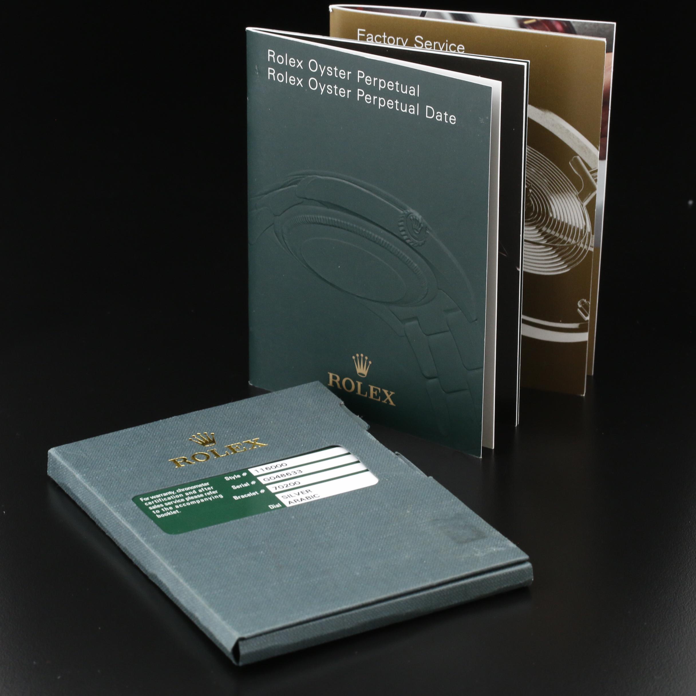 2010 Rolex Oyster Perpetual Stainless Steel Automatic Watch