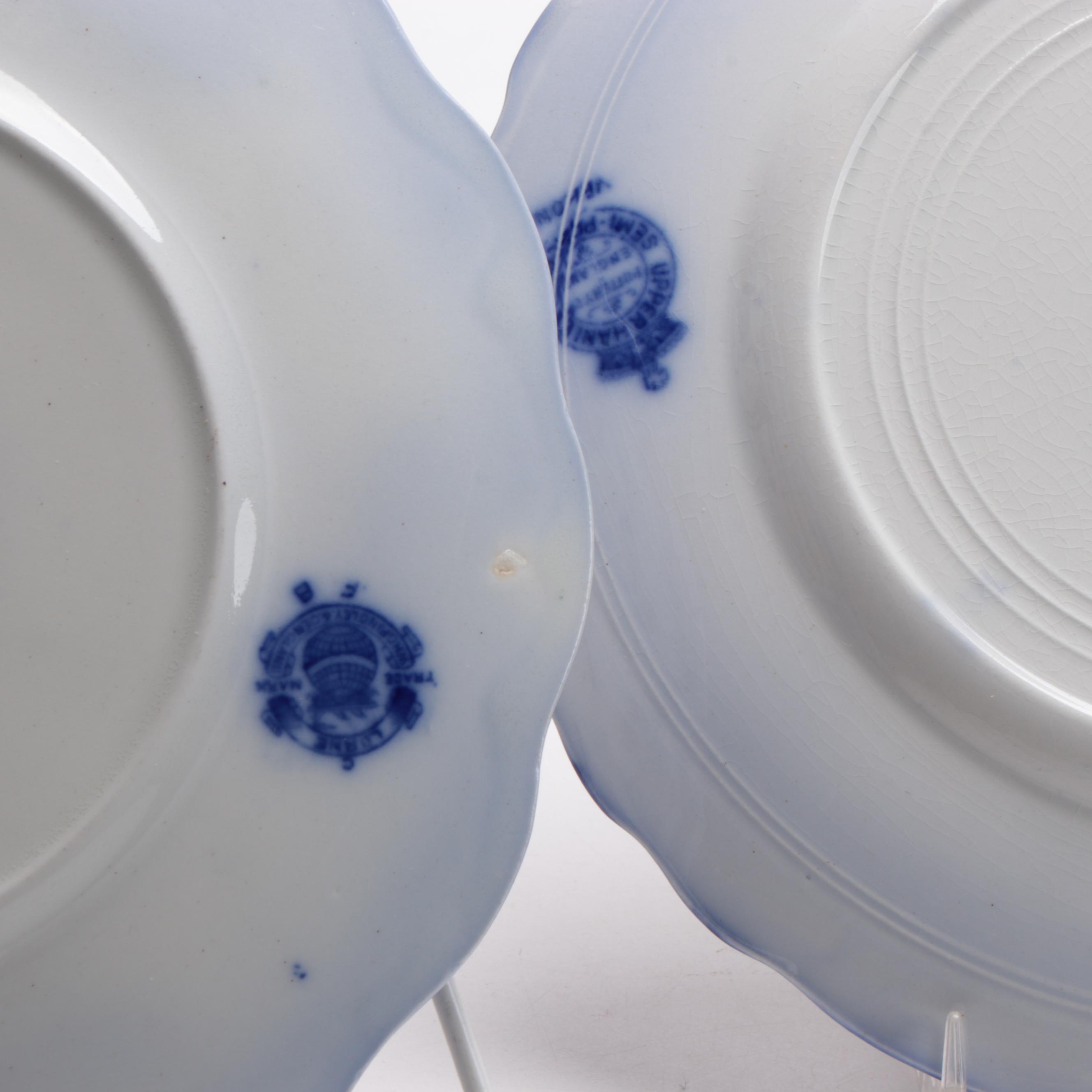 Johnson Bros. "Normandy", "Dorothy" and Other Flow Blue Plates
