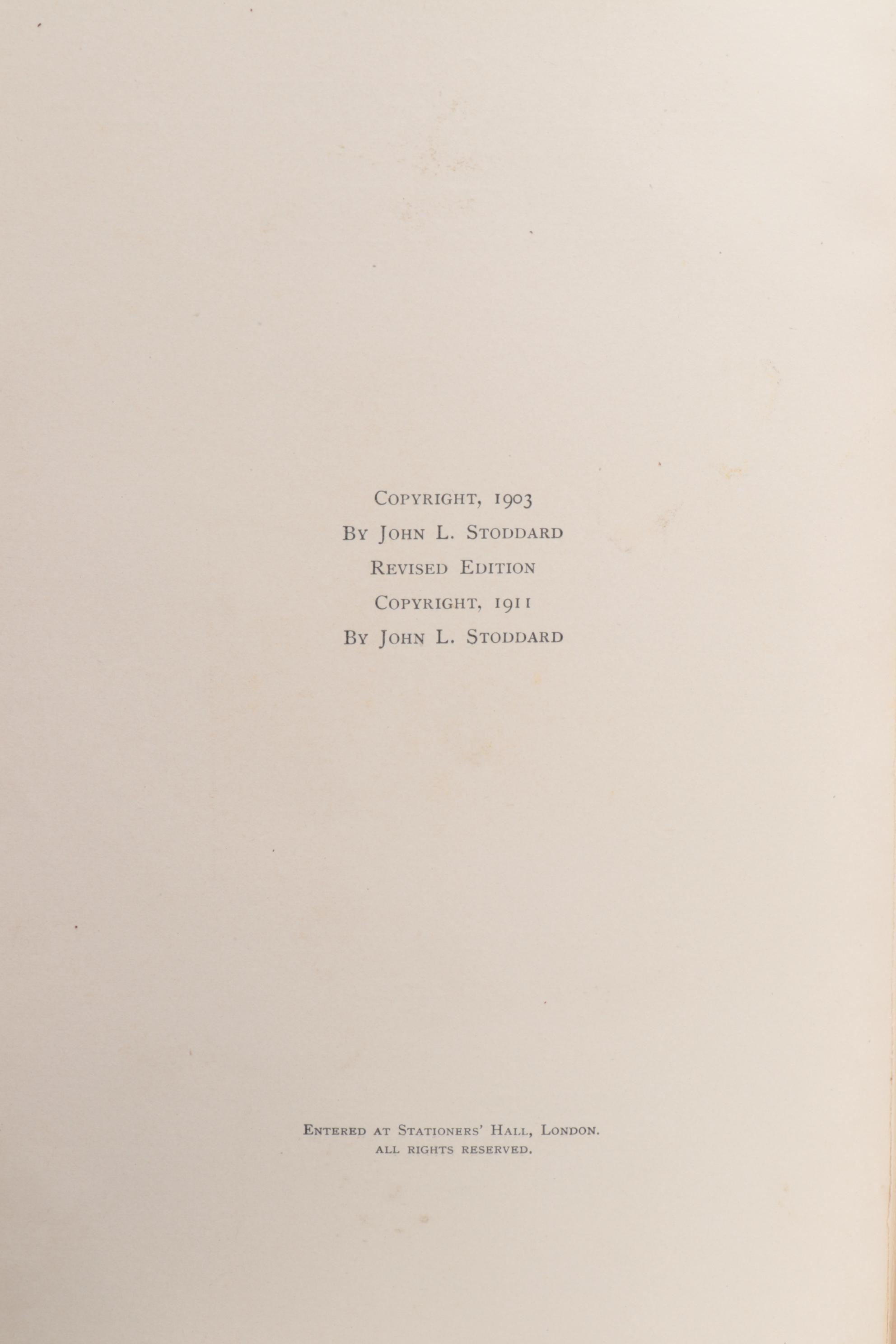 "John L. Stoddard's Lectures" Vol. IX with Supplementary Volume, 1911