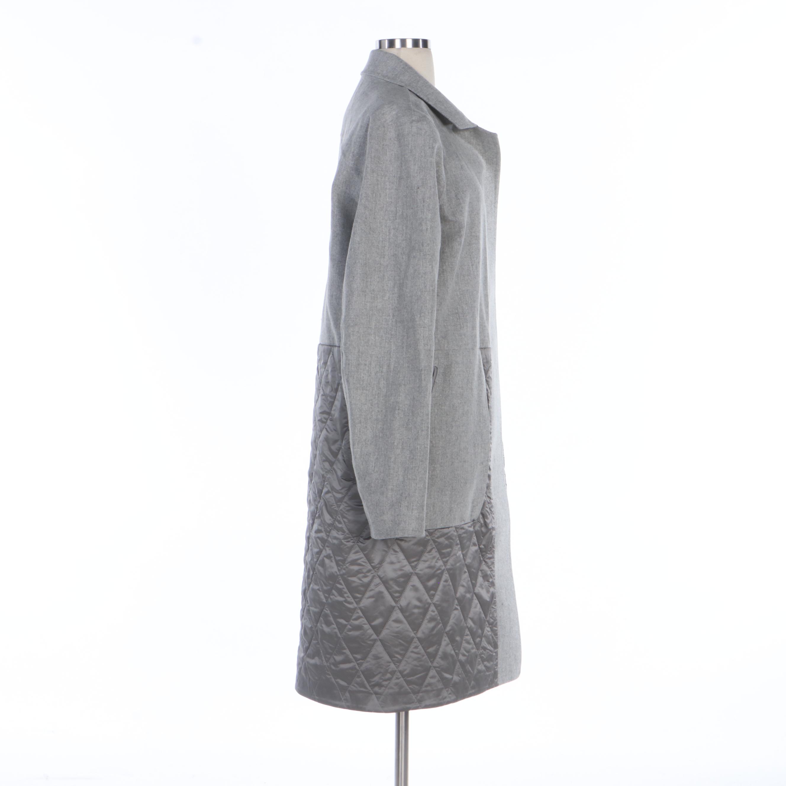 Lululemon Gray "Roam Far" Wool Blend Coat