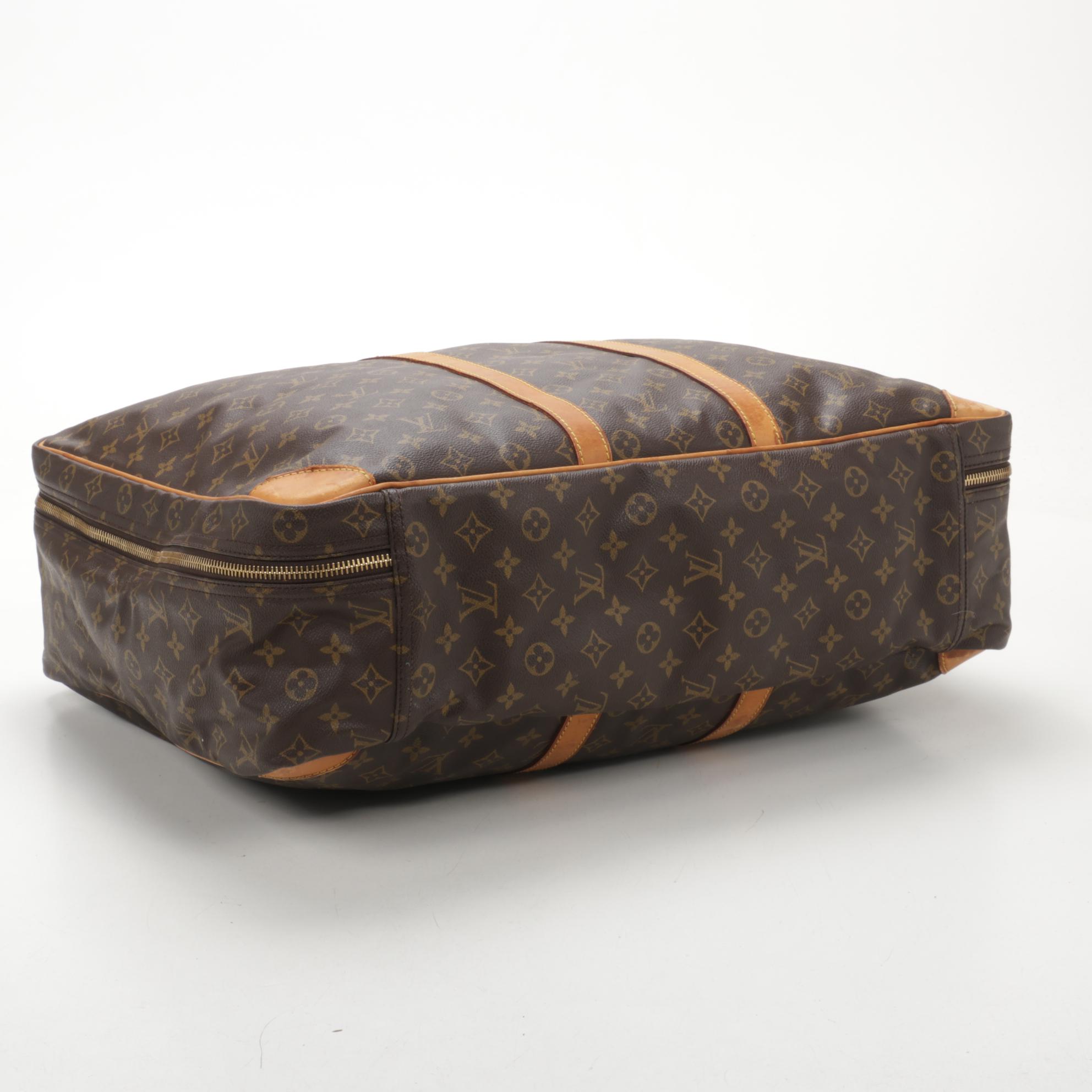 Louis Vuitton Sirius 50 Suitcase in Monogram Canvas and Vachetta Leather