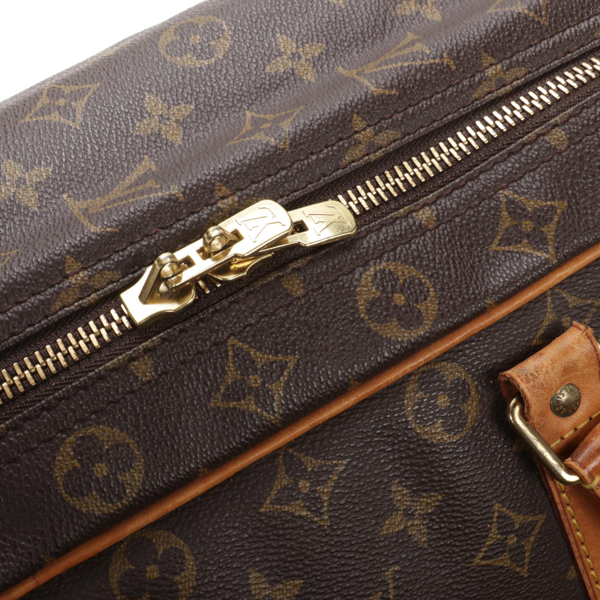 Louis Vuitton Sirius 50 Suitcase in Monogram Canvas and Vachetta Leather
