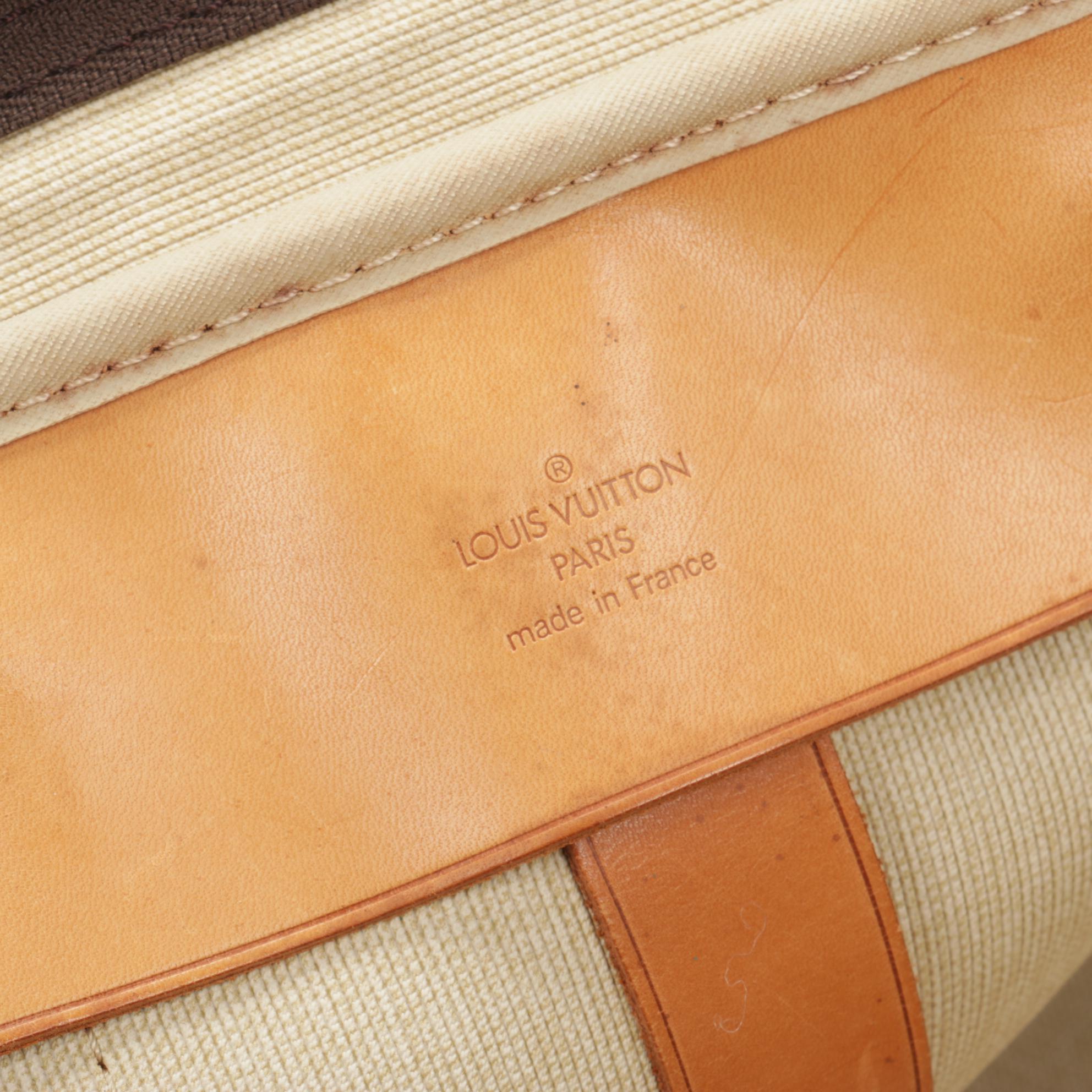 Louis Vuitton Sirius 50 Suitcase in Monogram Canvas and Vachetta Leather