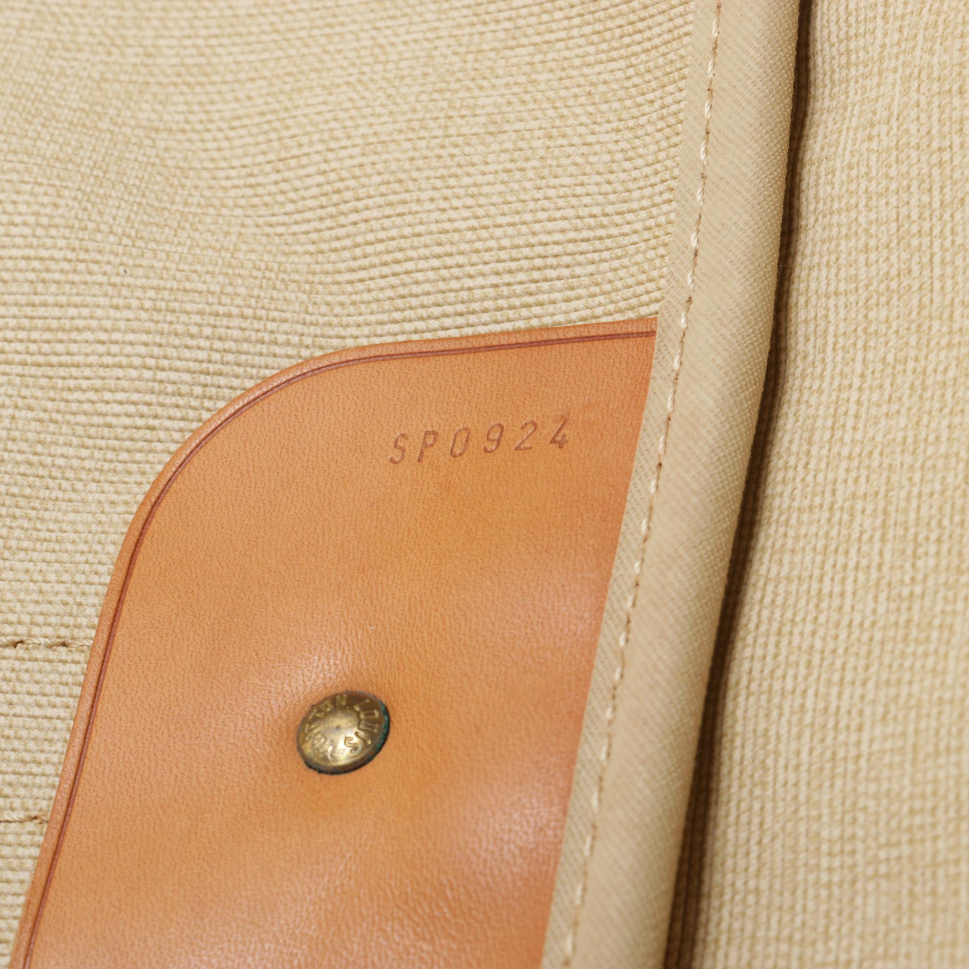 Louis Vuitton Sirius 50 Suitcase in Monogram Canvas and Vachetta Leather