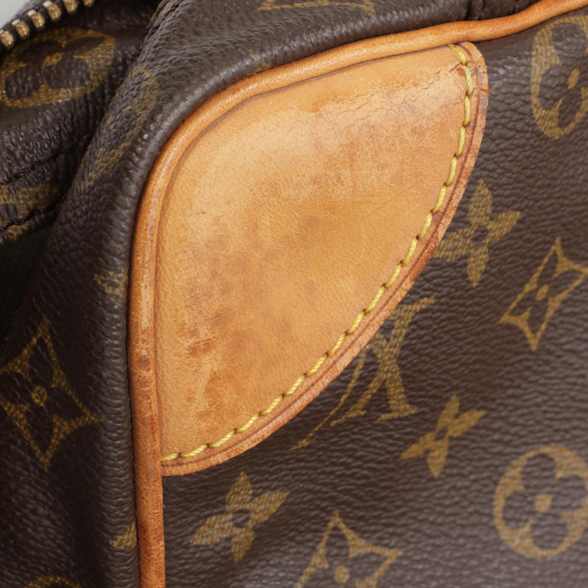 Louis Vuitton Sirius 50 Suitcase in Monogram Canvas and Vachetta Leather