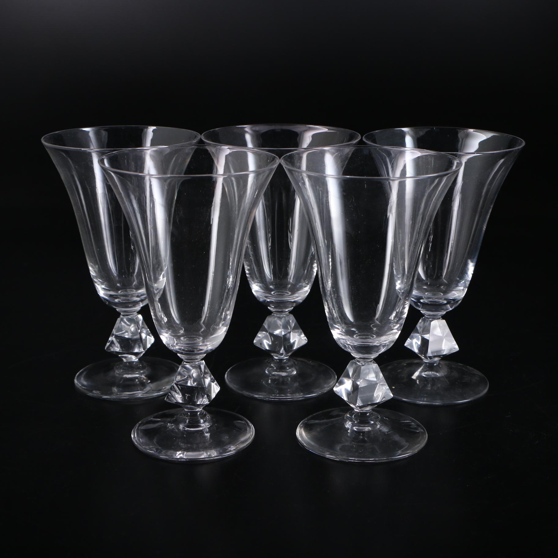Bryce "Aquarius" Glass Stemware, Mid-20th Century