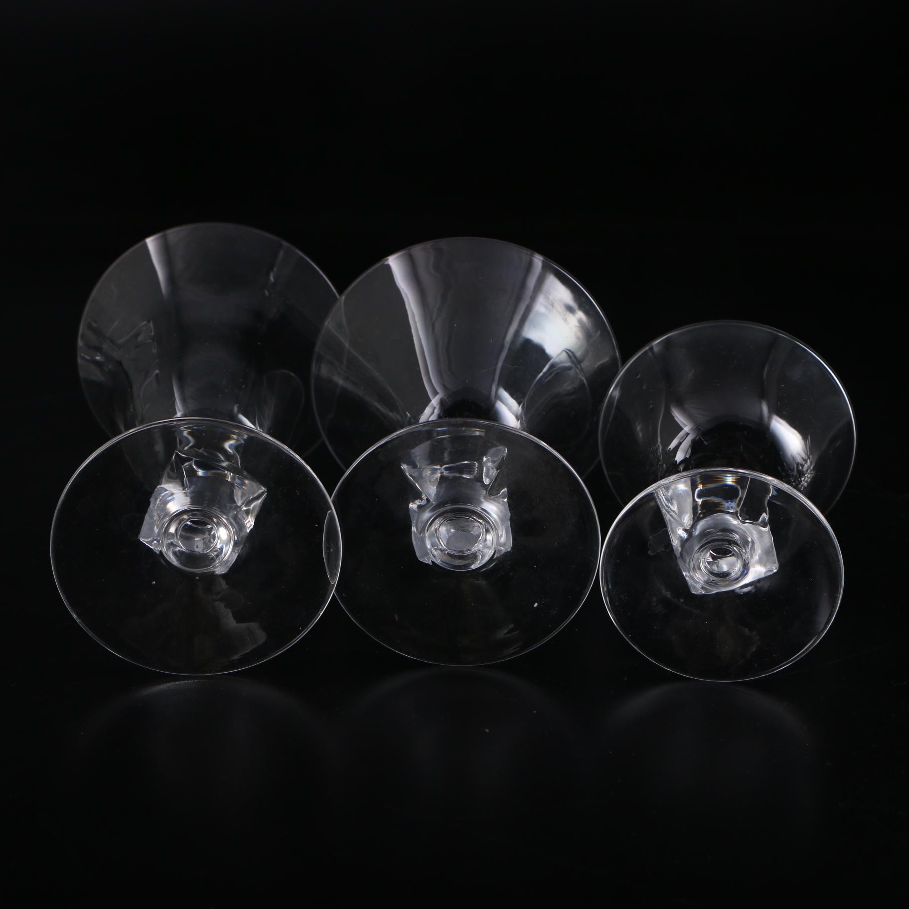 Bryce "Aquarius" Glass Stemware, Mid-20th Century
