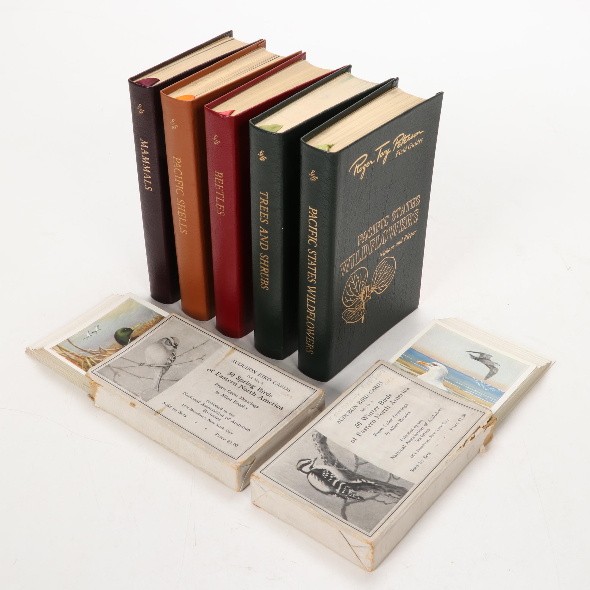 Easton Press Edition Roger Tory Peterson Field Guides with Audubon Bird Cards