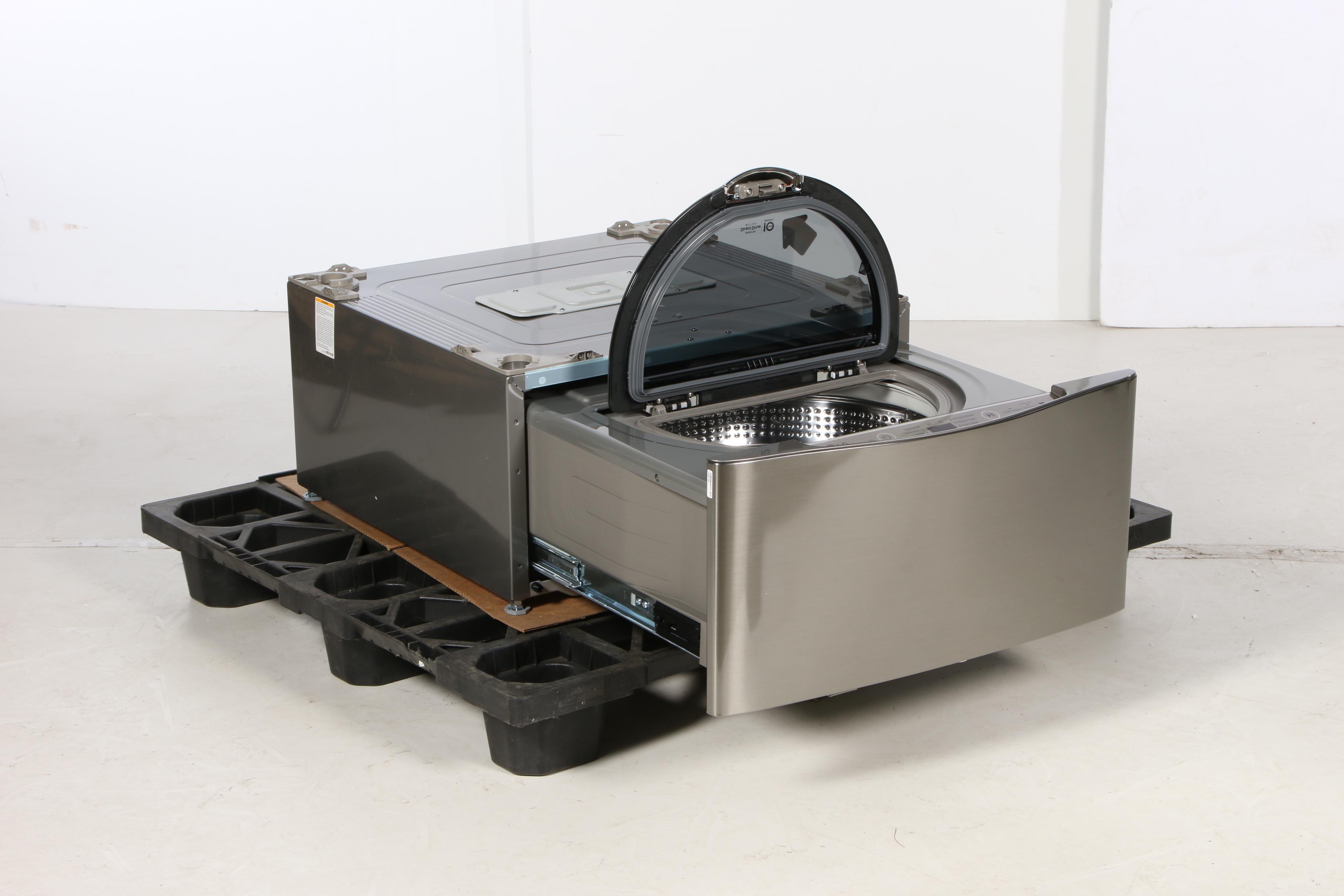 LG Graphite Steel 27" "SideKick" 1.0 Cu. Ft. 6-Cycle Pedestal Washer