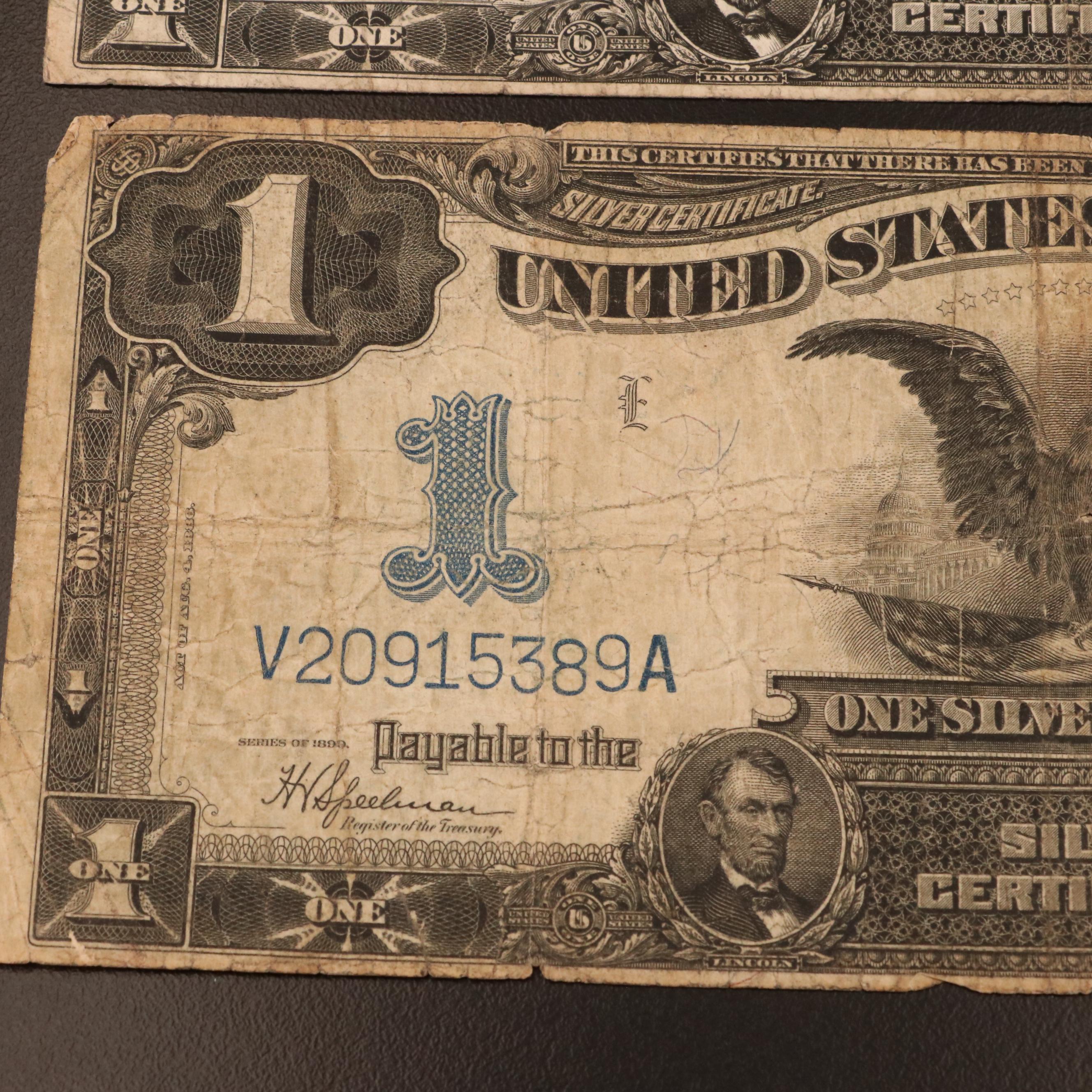 Large Format Series of 1899 $1 Silver Certificates