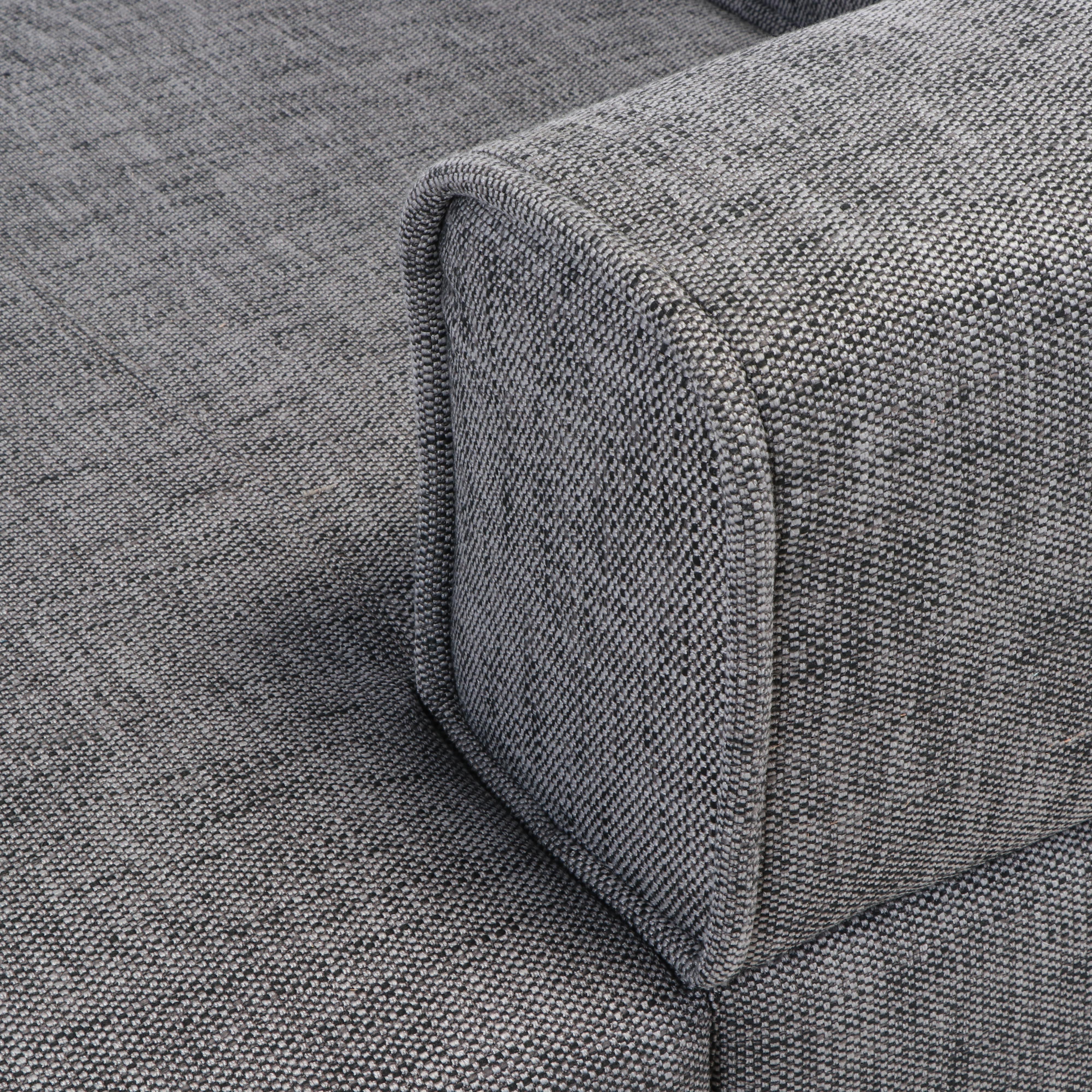 Article Contemporary "Quadra" Carbon Grey Modular Sofa with Chaise