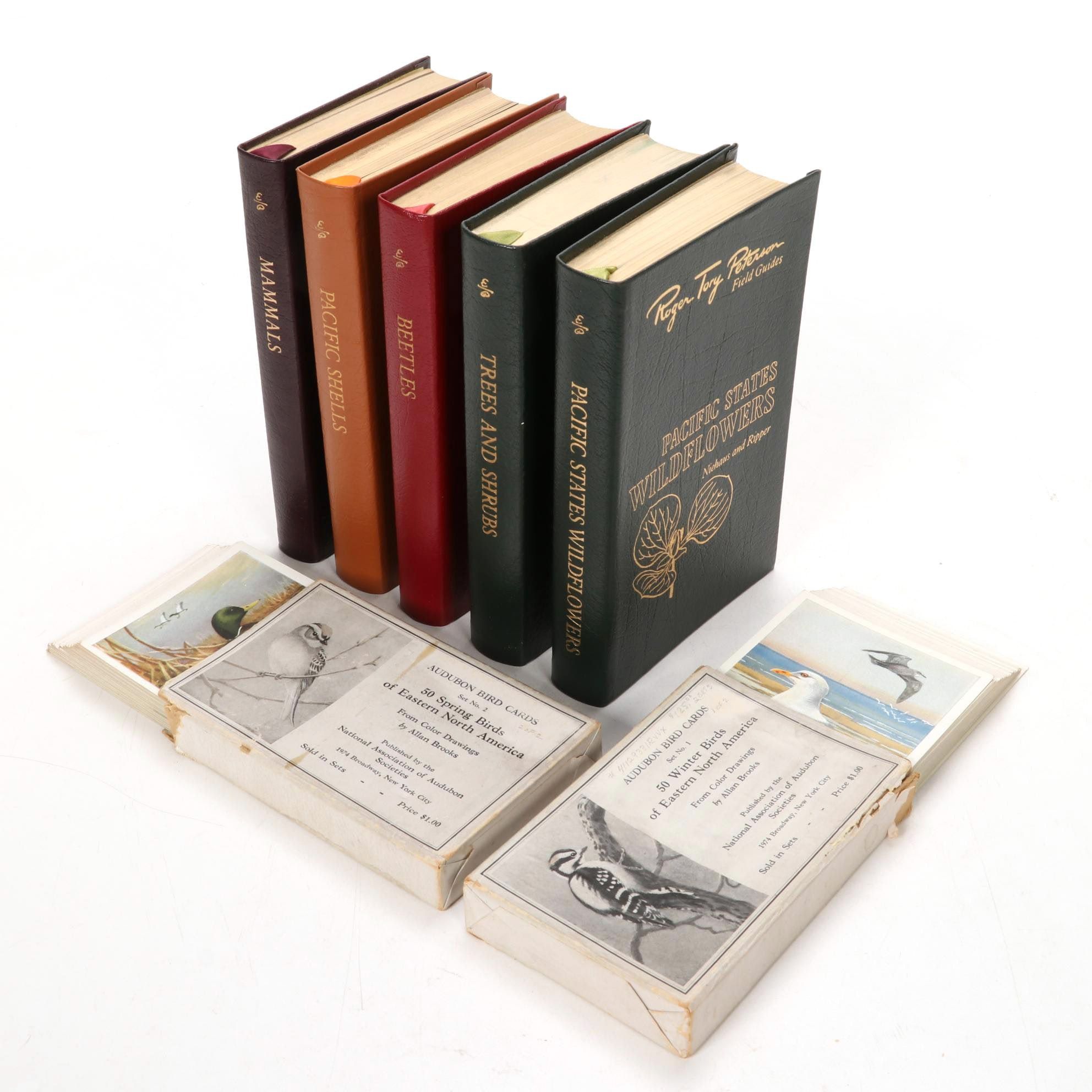 Easton Press Edition Roger Tory Peterson Field Guides with Audubon Bird Cards
