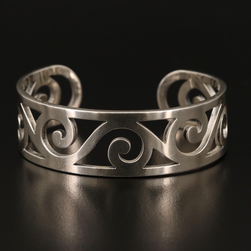 James Avery "Gentle Wave" Sterling Silver Cuff
