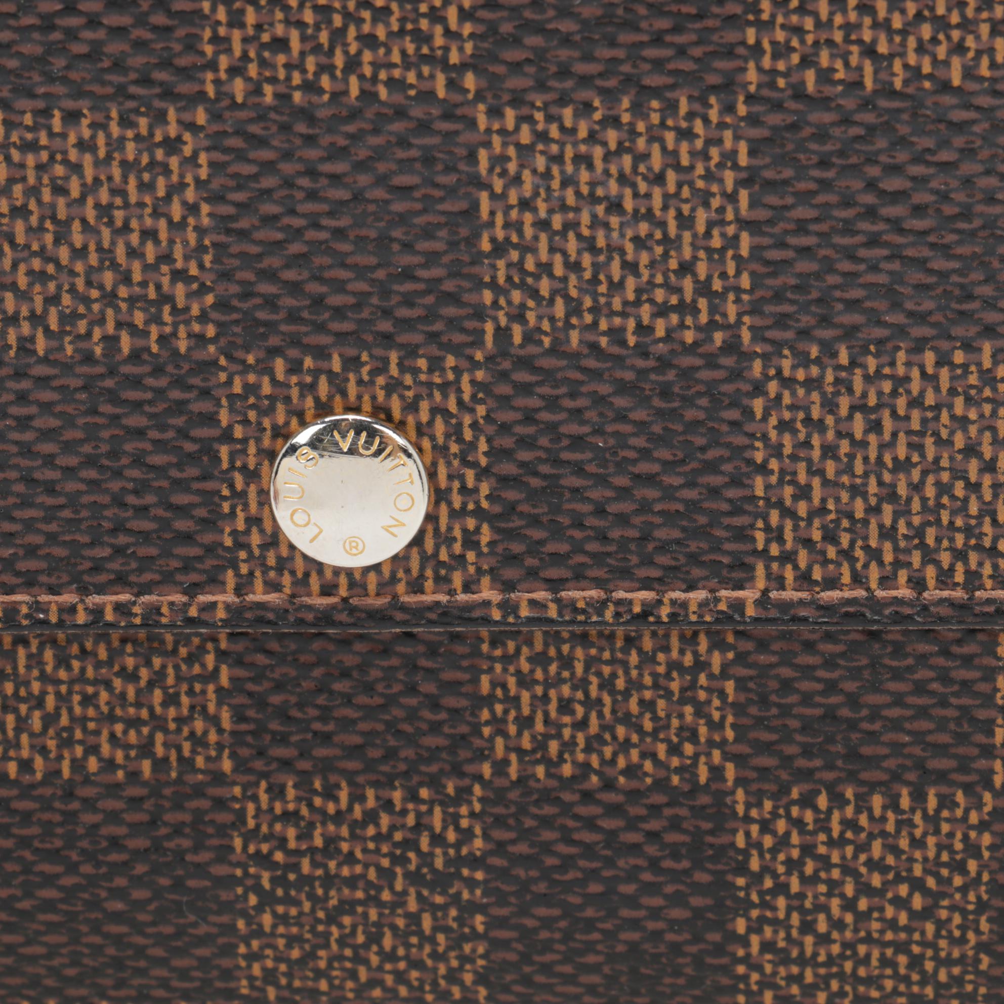 Louis Vuitton Sarah Wallet in Damier Ebene Canvas