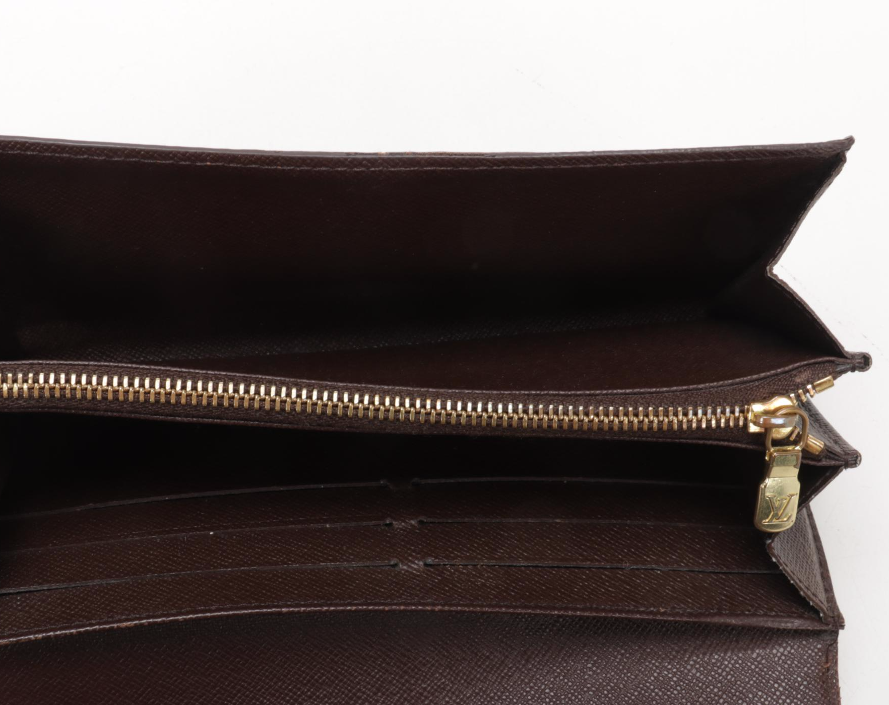 Louis Vuitton Sarah Wallet in Damier Ebene Canvas