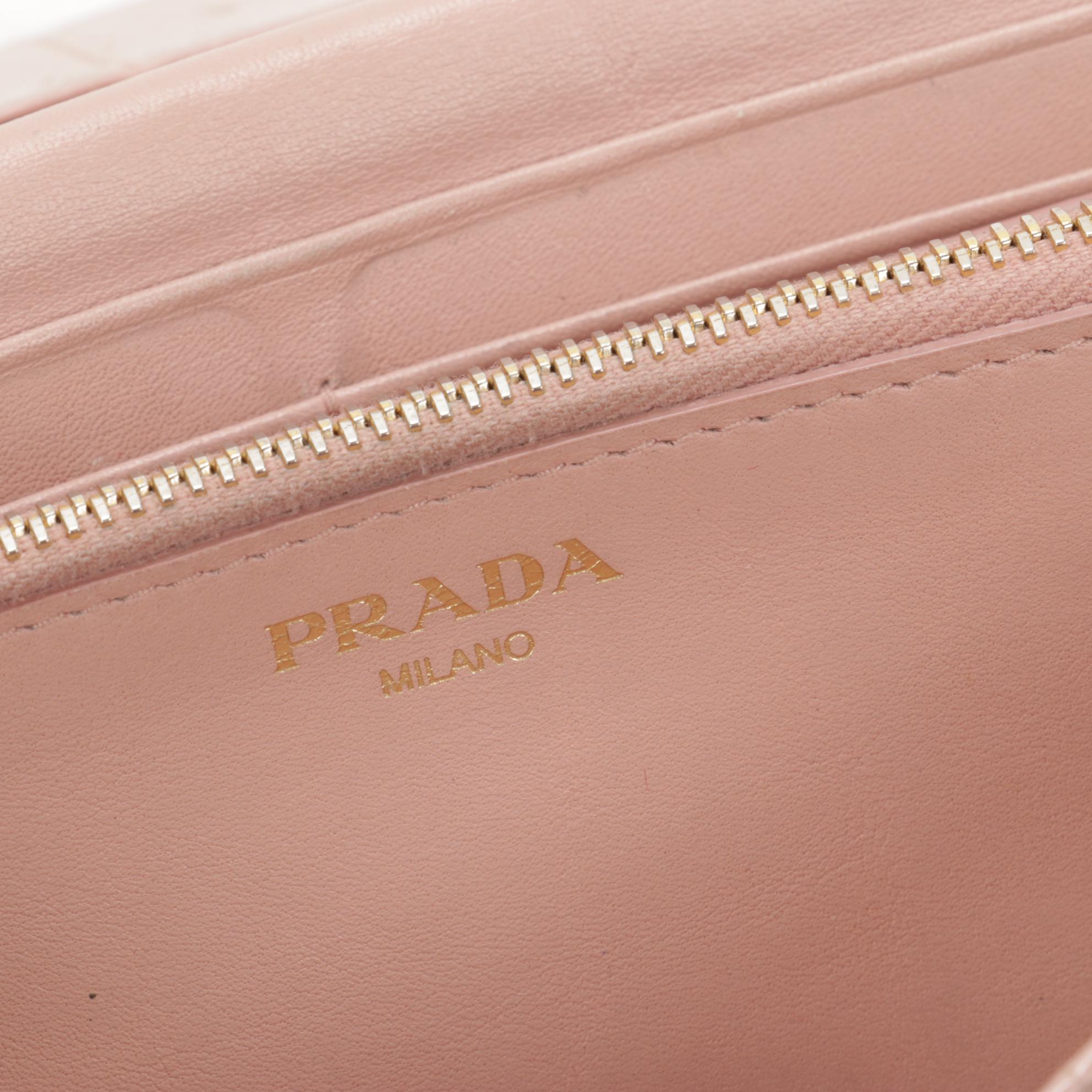 Prada Long Wallet in Orchidea St. Cocco Leather