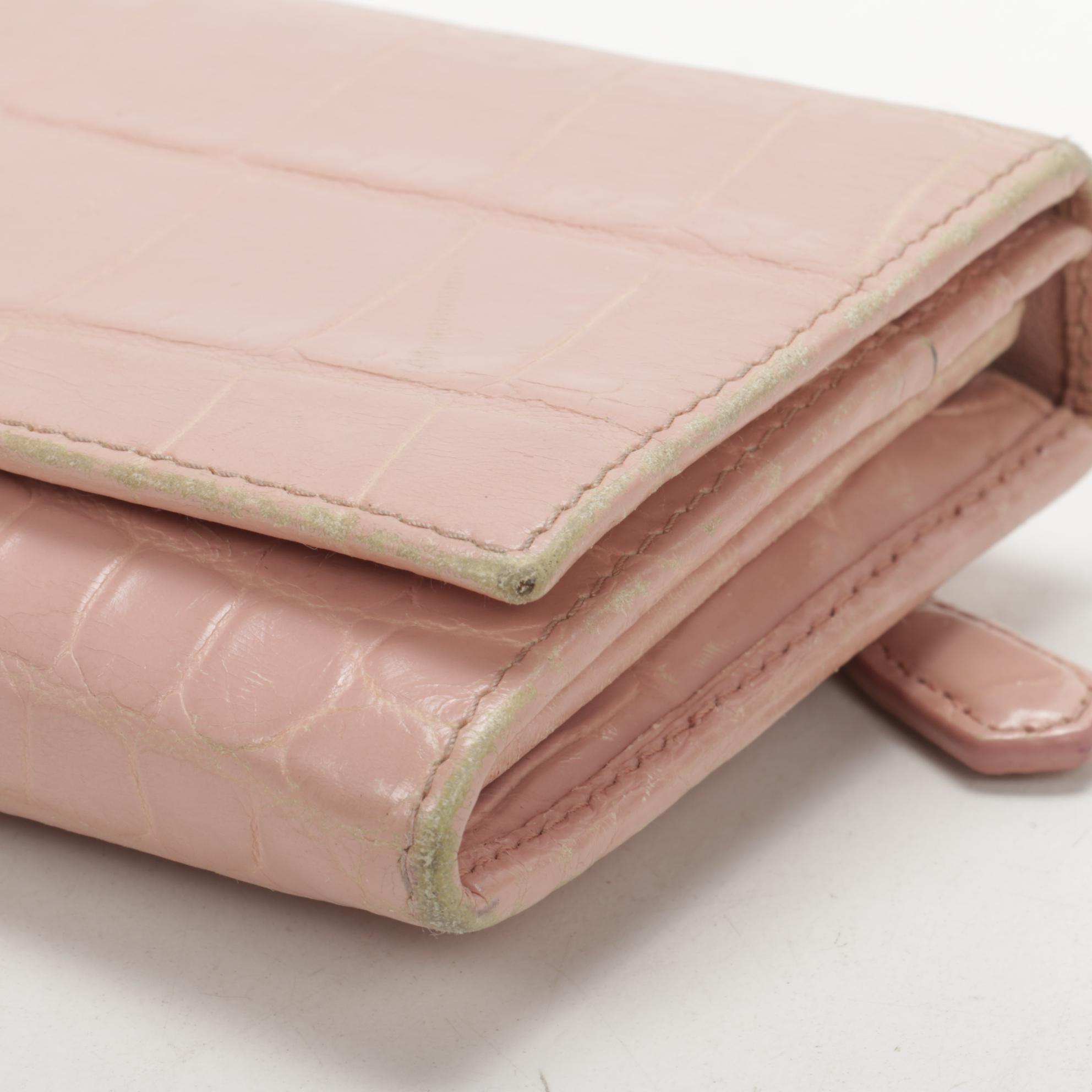 Prada Long Wallet in Orchidea St. Cocco Leather