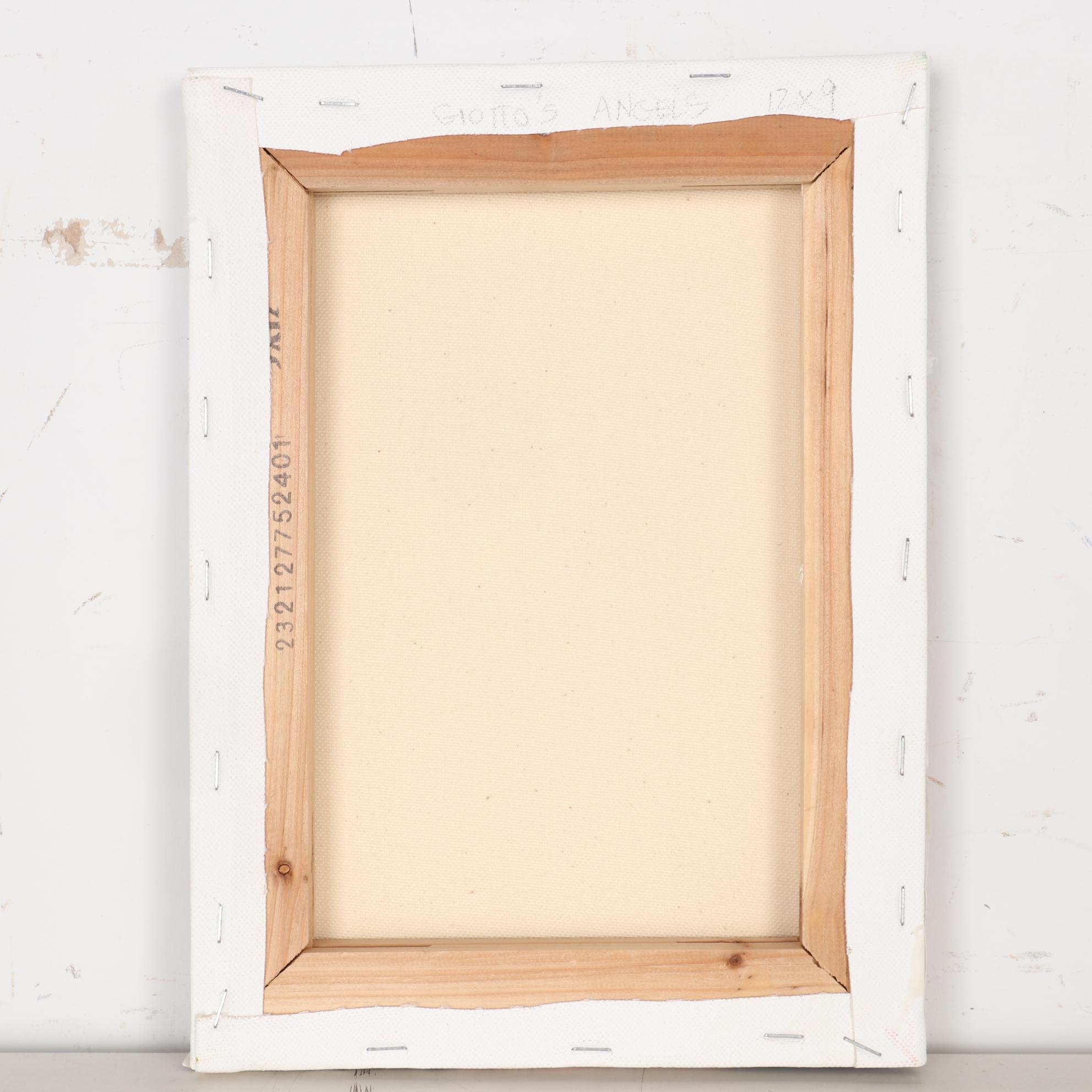 Sheila Bonser Mixed Media Paper Collage "Giotto's Angels," 21st Century