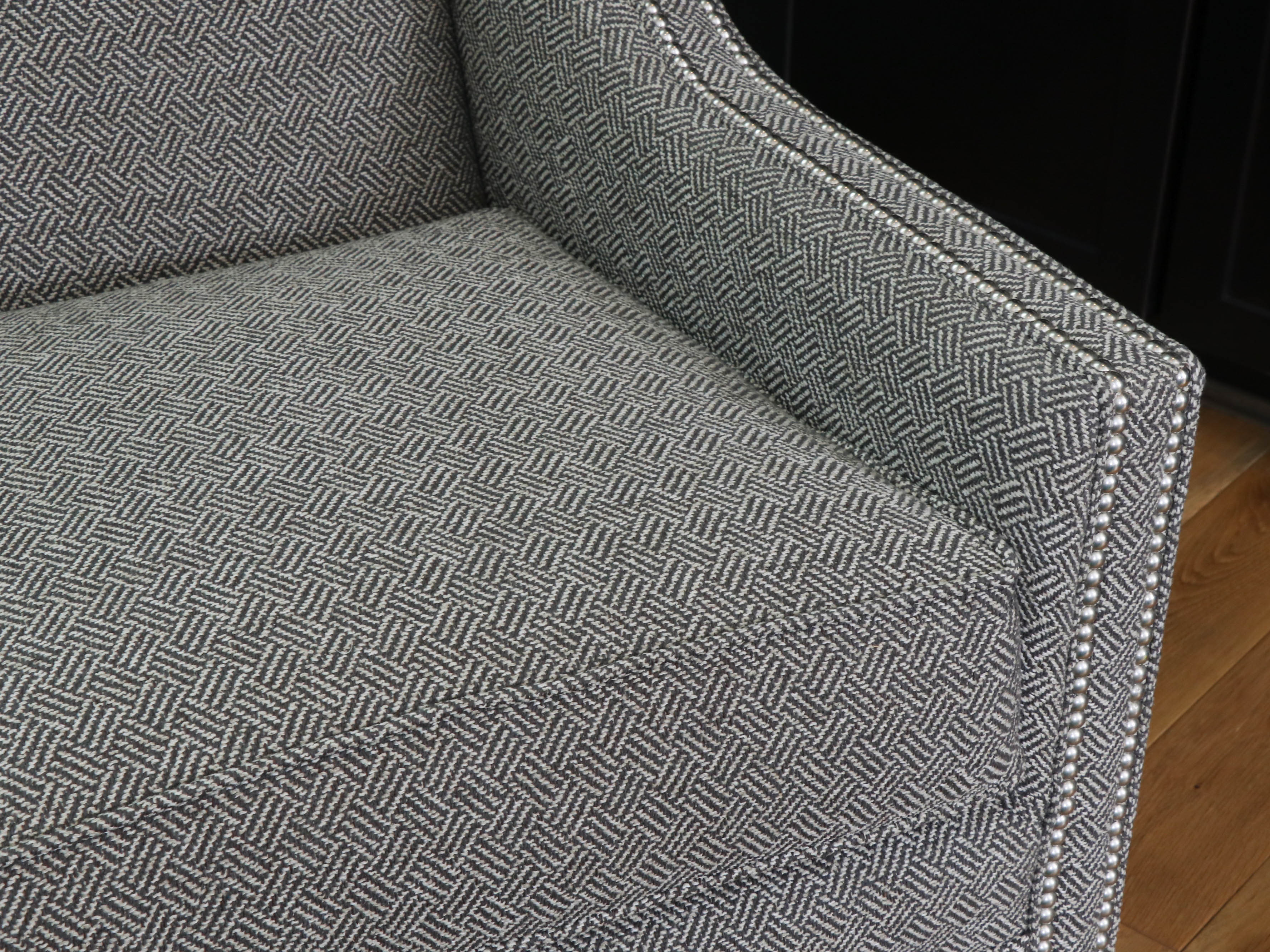 Fairfield Furniture Tweed Armchair with Nailhead Trim
