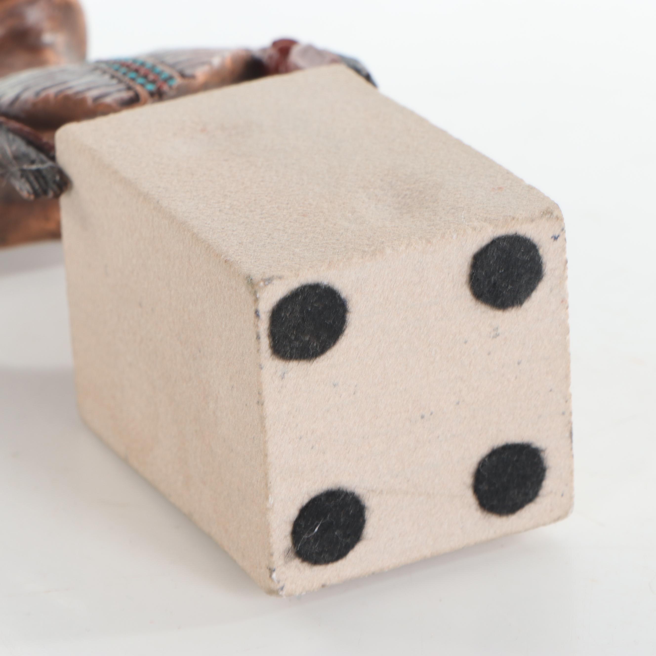 Christopher Pardell Miniature Cast Metal Bust "Crazy Horse"