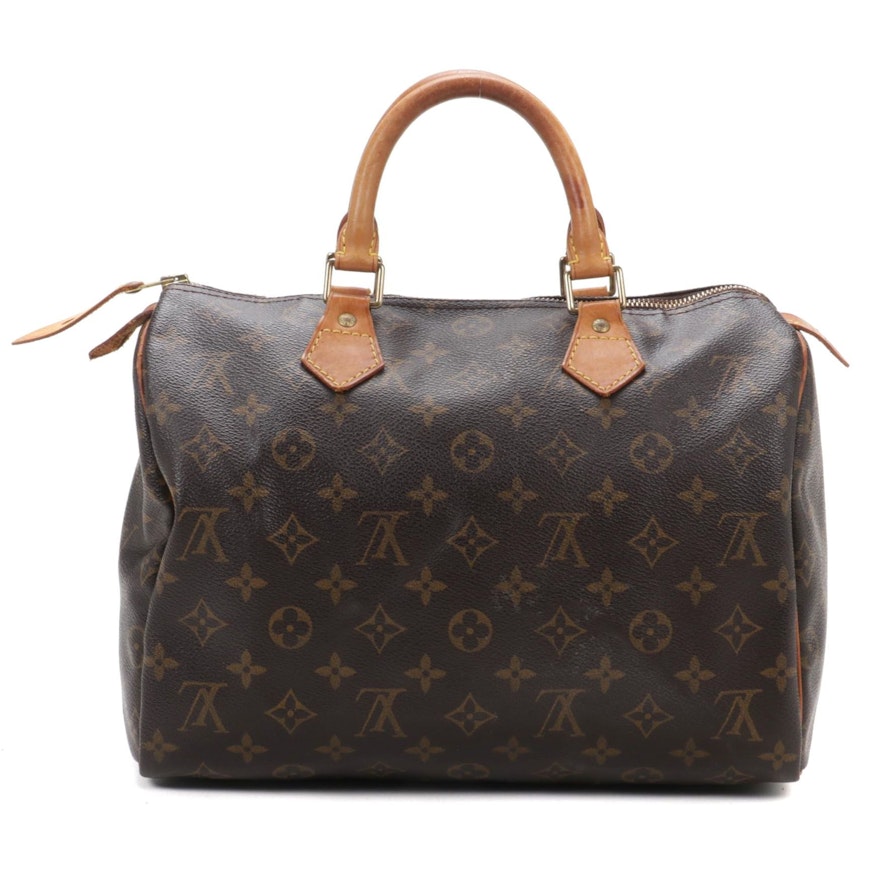 Louis Vuitton Speedy 30 in Monogram Canvas and Vachetta Leather