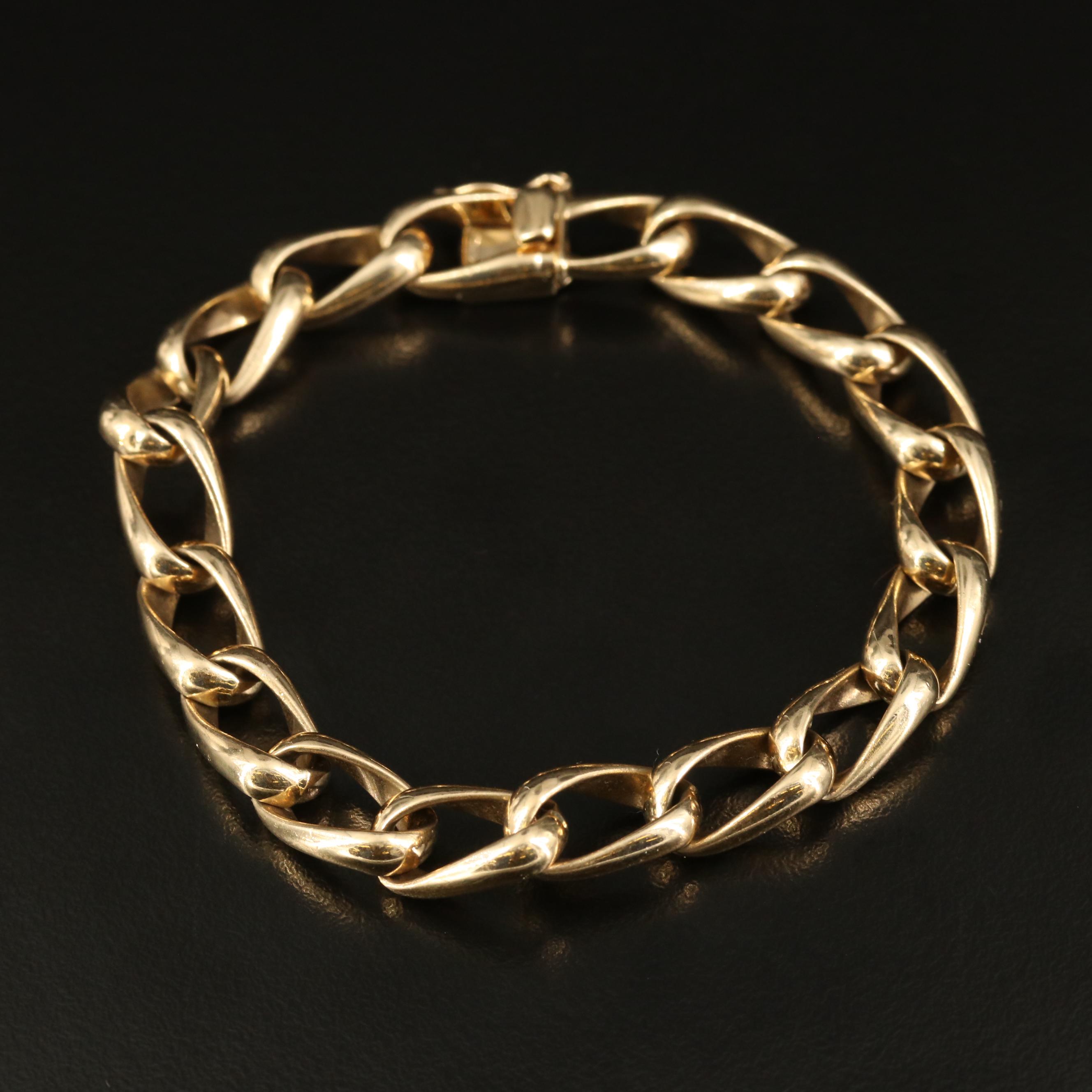 14K Curb Chain Bracelet