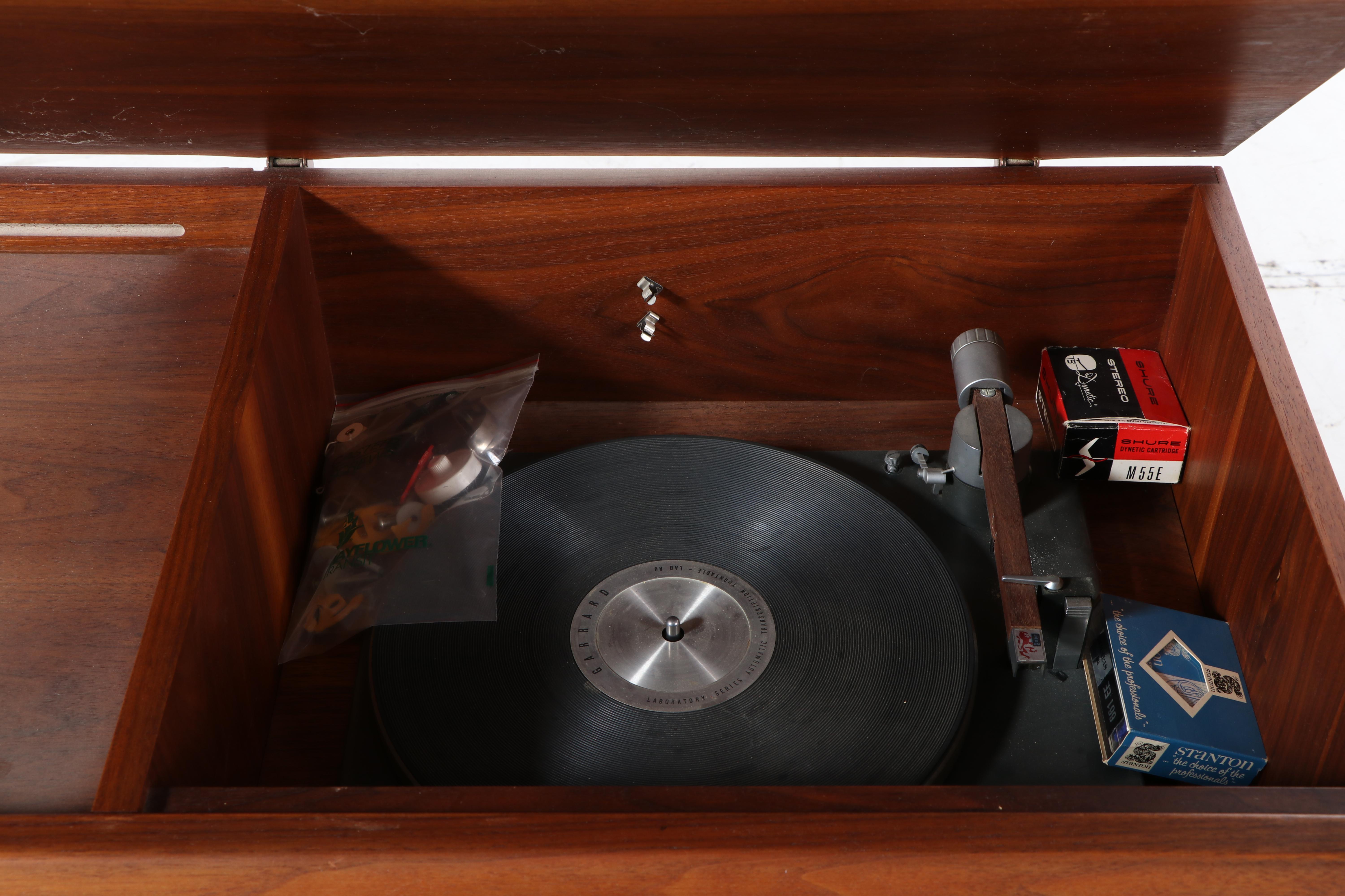 Fisher Stereo with JBL Speakers in Teak Danish Modern Cabinets