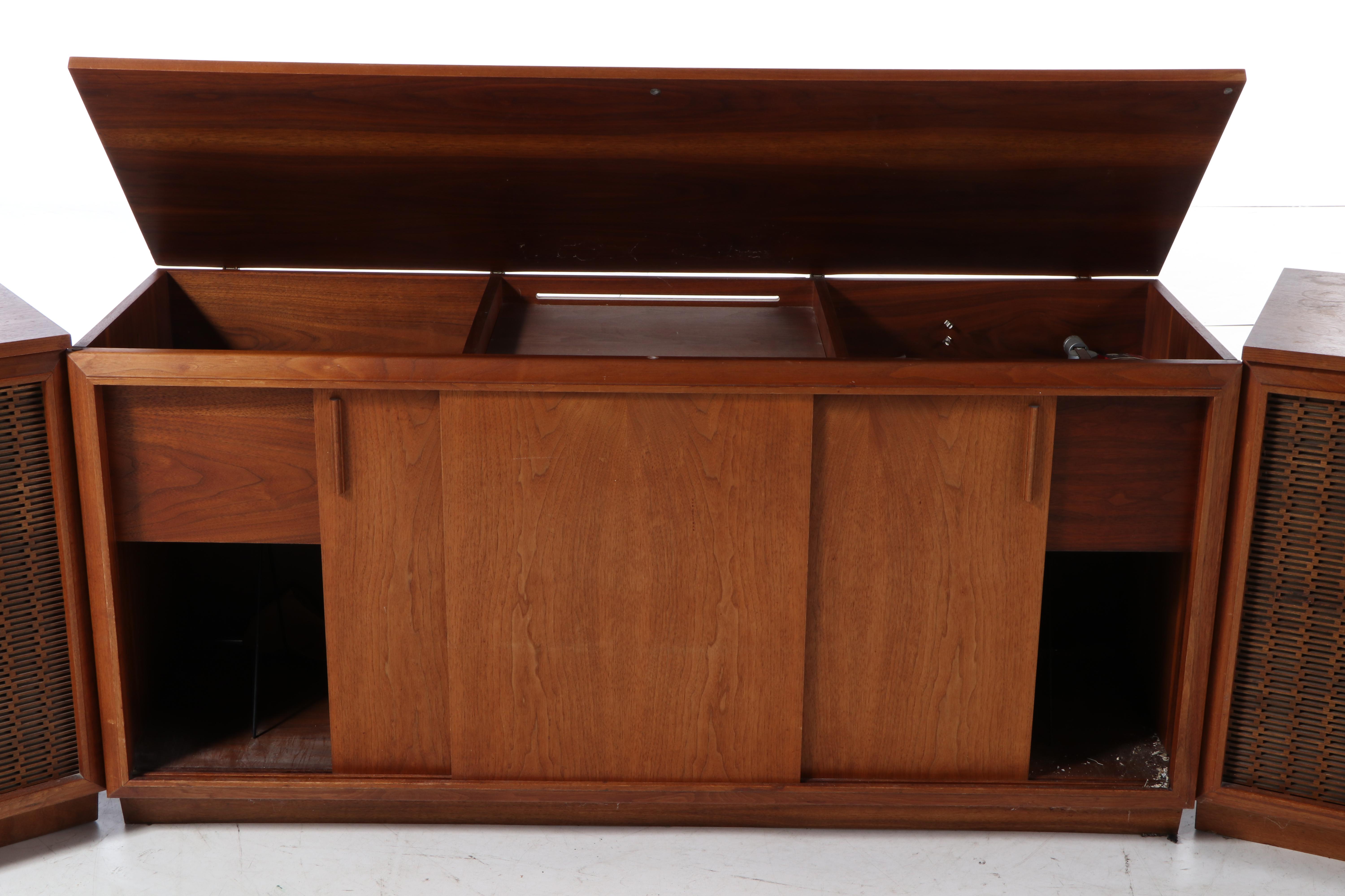 Fisher Stereo with JBL Speakers in Teak Danish Modern Cabinets