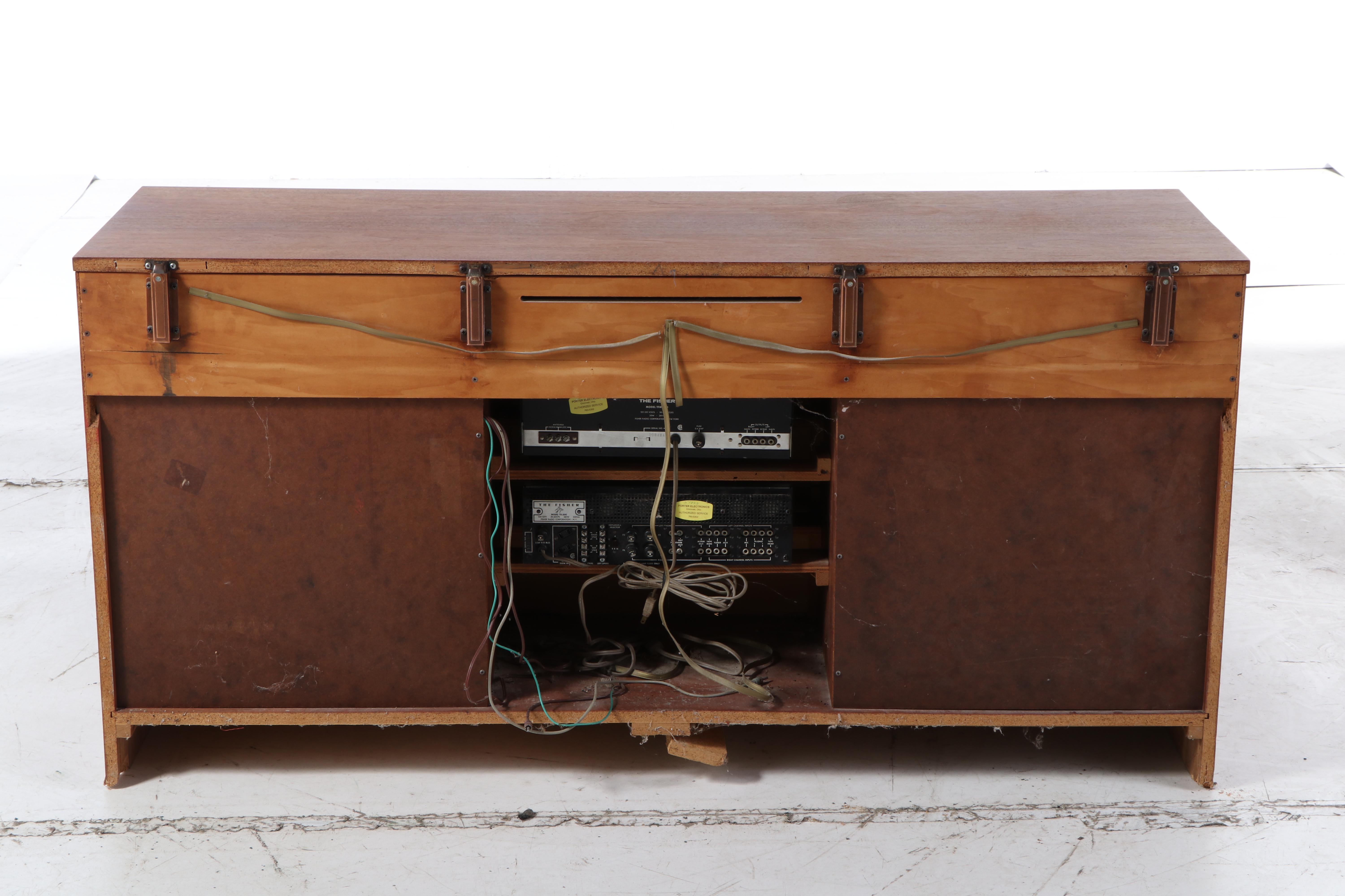 Fisher Stereo with JBL Speakers in Teak Danish Modern Cabinets