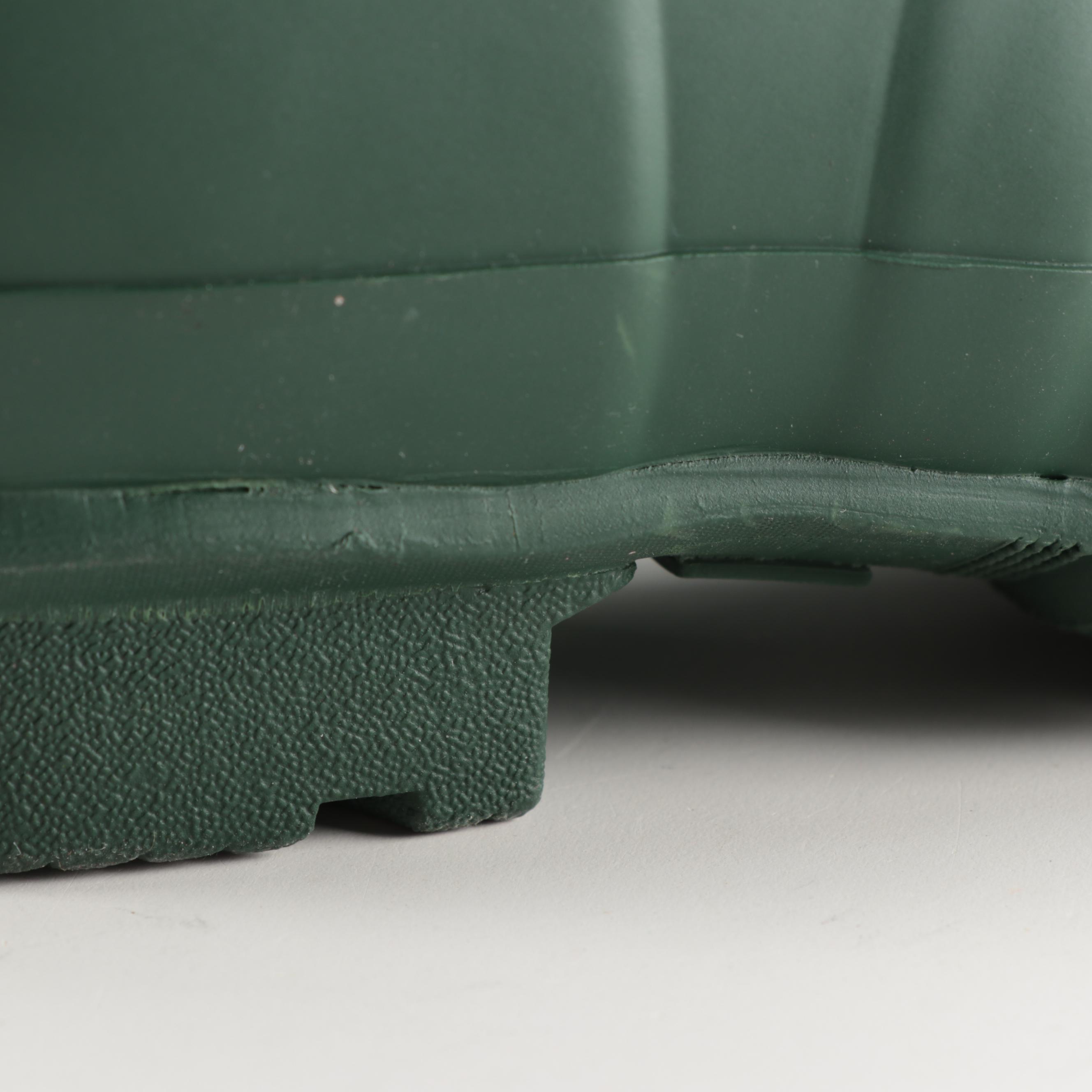 Hunter Original Tall Rain Boots in Matte Green with Box, Size 6