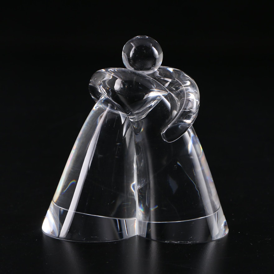 Steuben Art Glass "Love" Figurine Designed by Katherine de Sousa, 1971