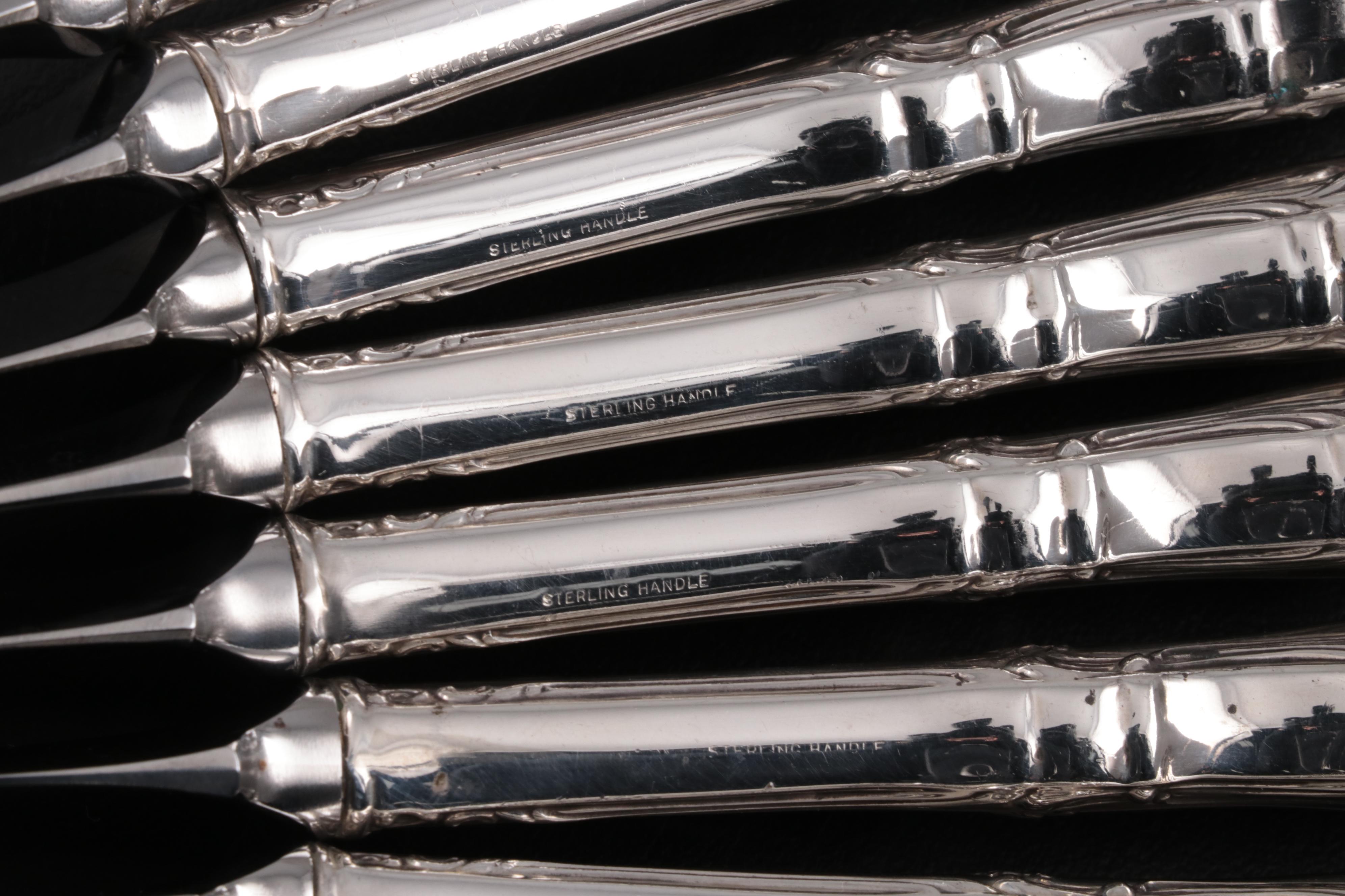 International Silver "Joan of Arc" Sterling Silver Handled Dinner Knives