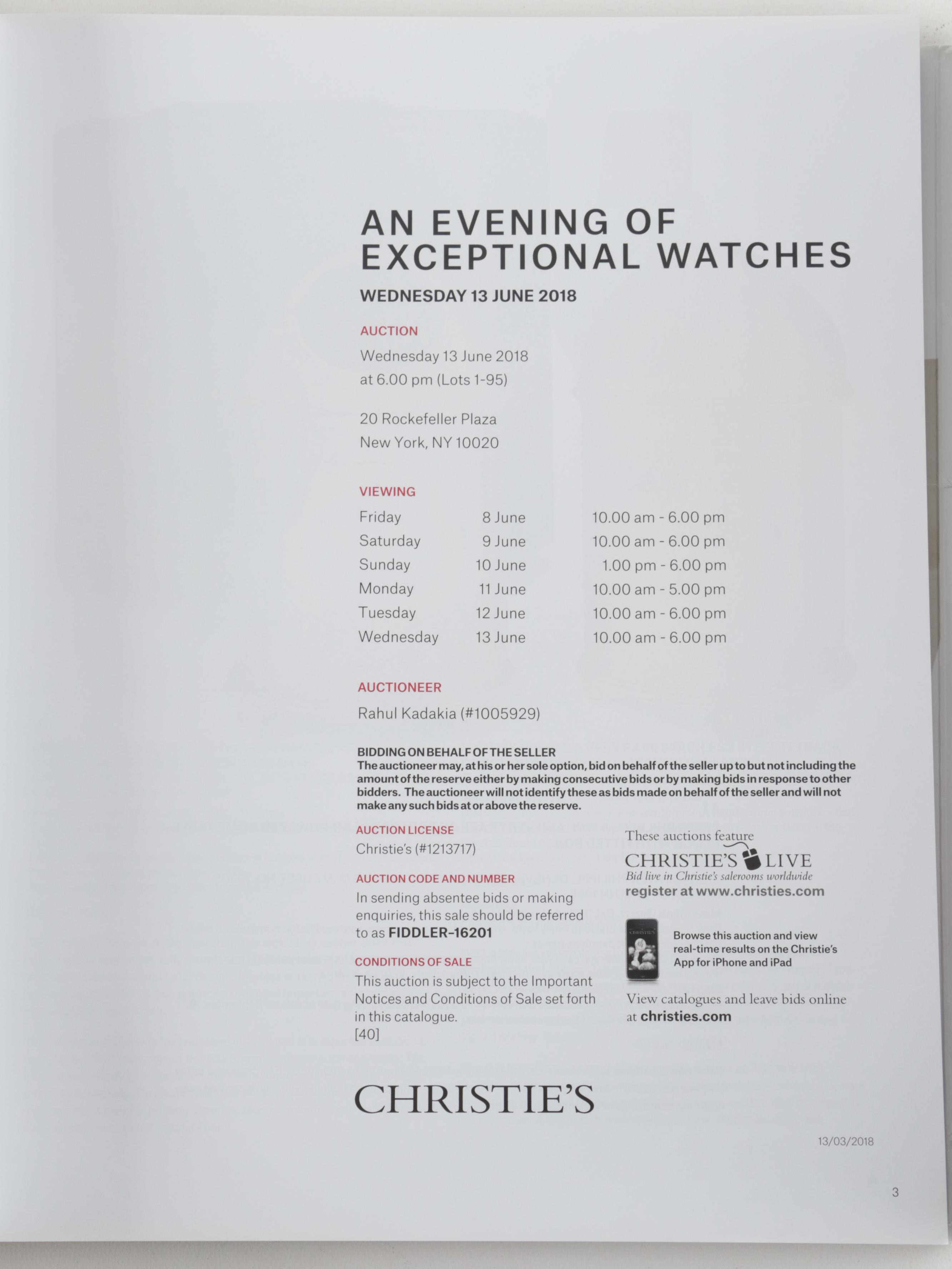 Wrist Watch Price Guides, Christie's Sale Catalog, Identification, and More