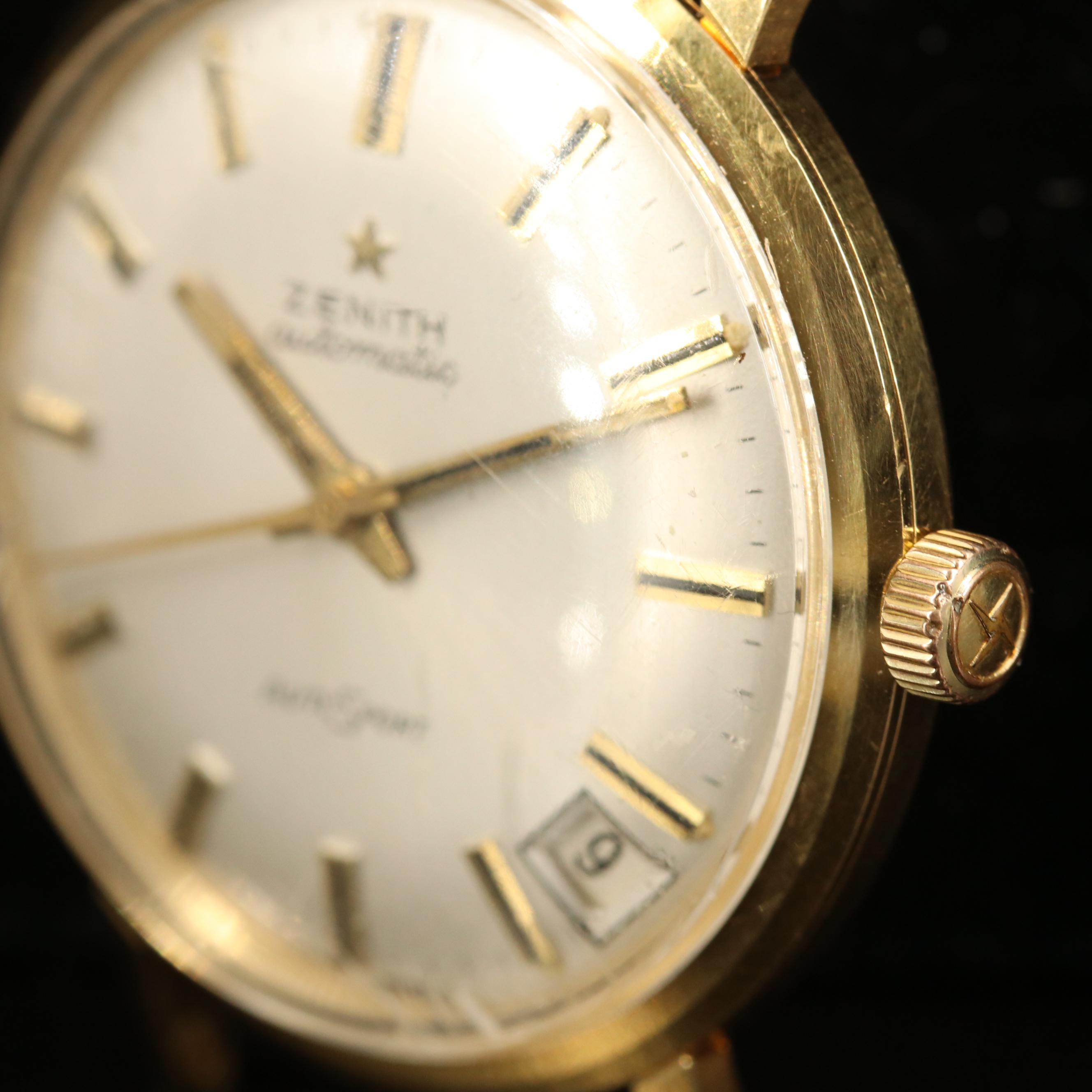 Vintage Zenith Autosport 18K Gold Automatic Watch