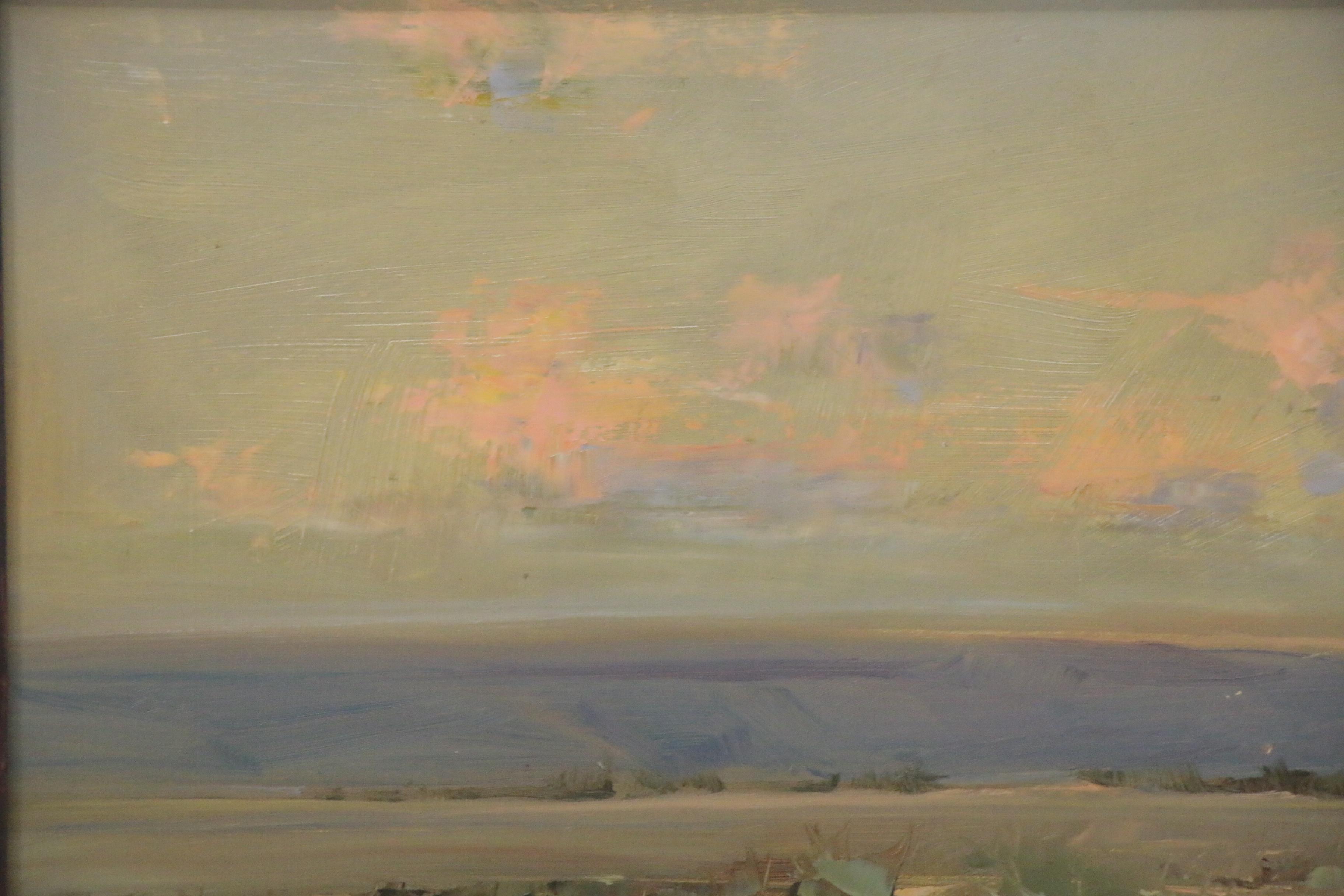 Stephen Hedgepeth Landscape Oil Painting "Going West," 2020