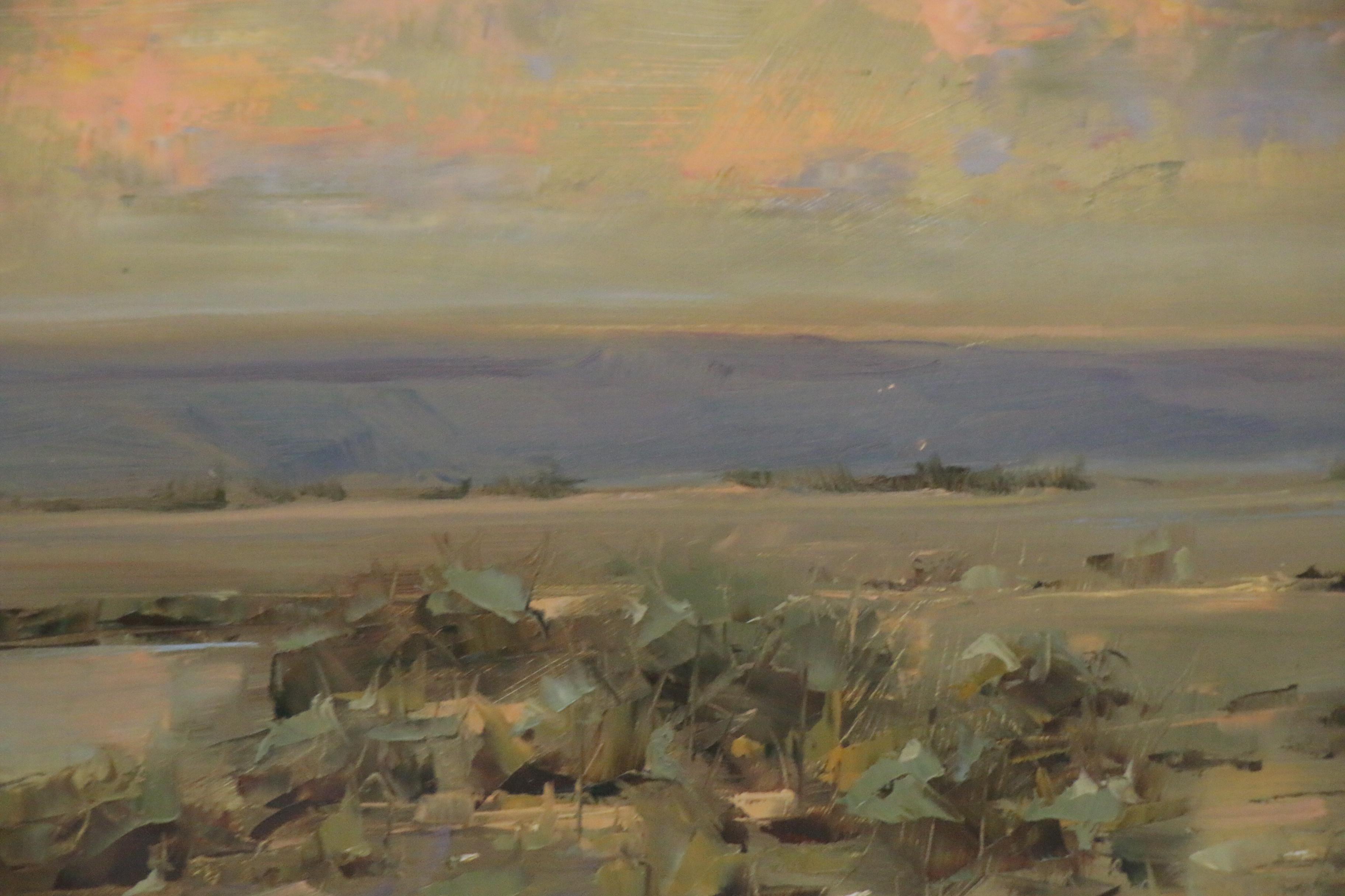 Stephen Hedgepeth Landscape Oil Painting "Going West," 2020