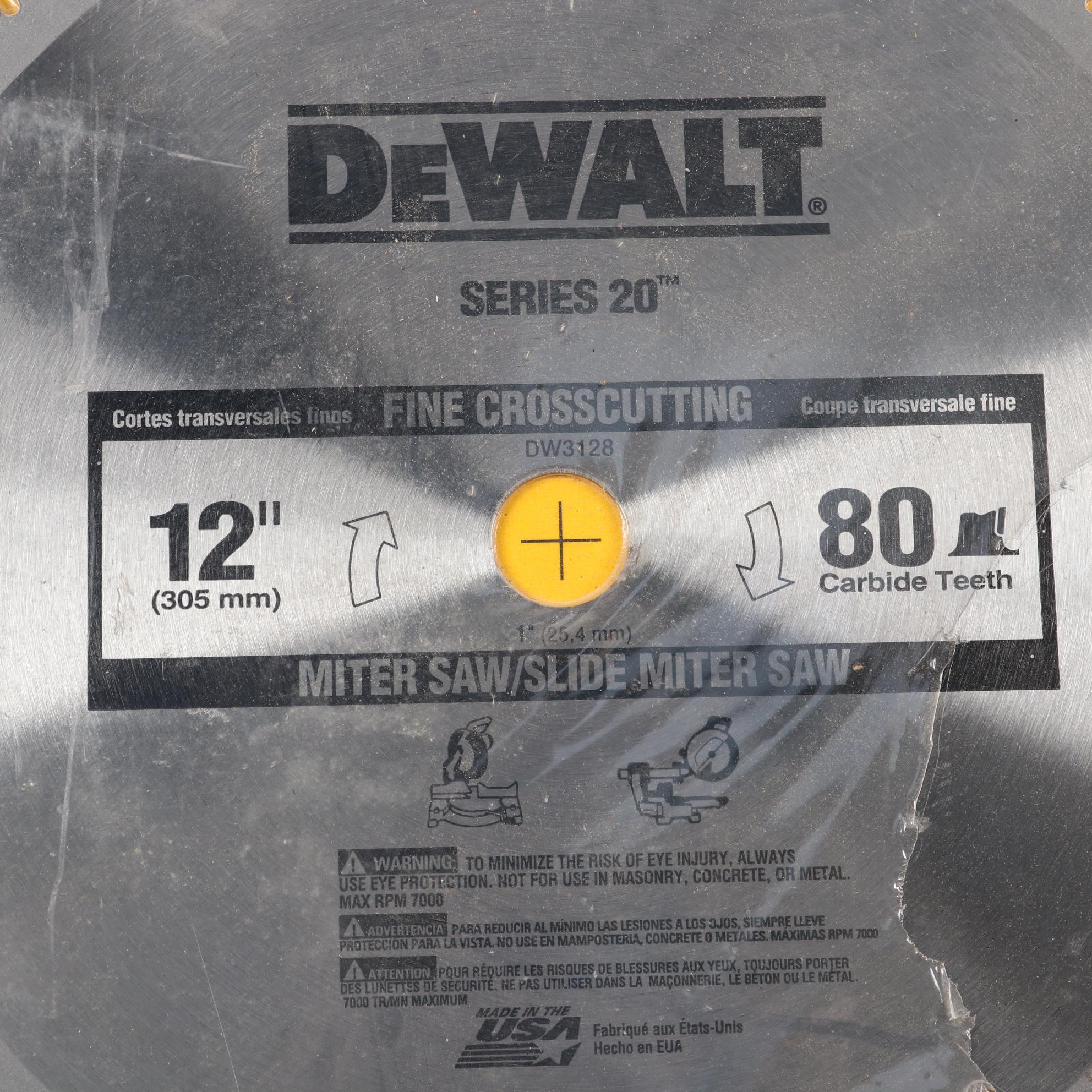 DeWalt, Forrest Premium Saw Blades and Dado Set