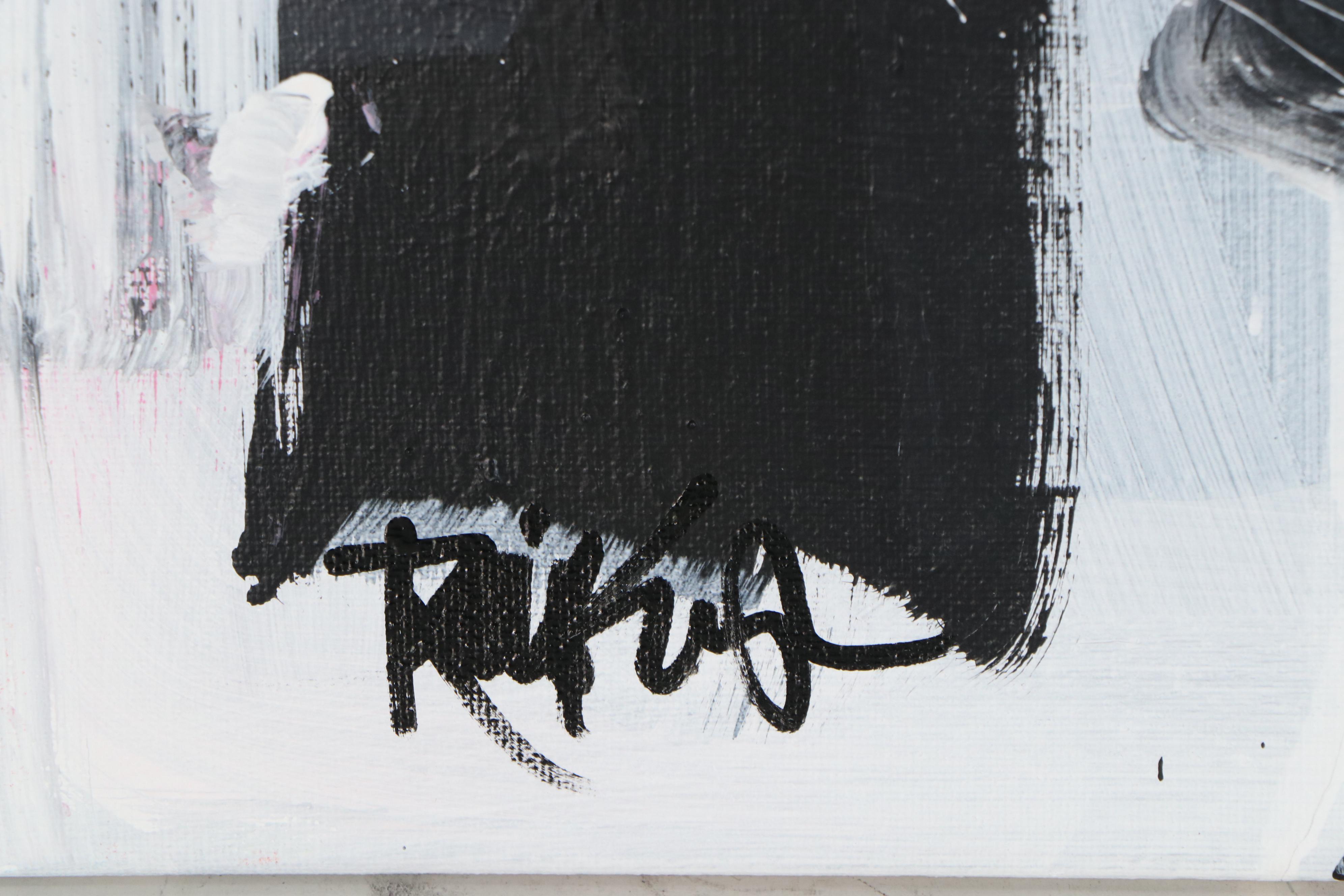 Robbie Kemper Acrylic Painting "Mint Green with Curve"