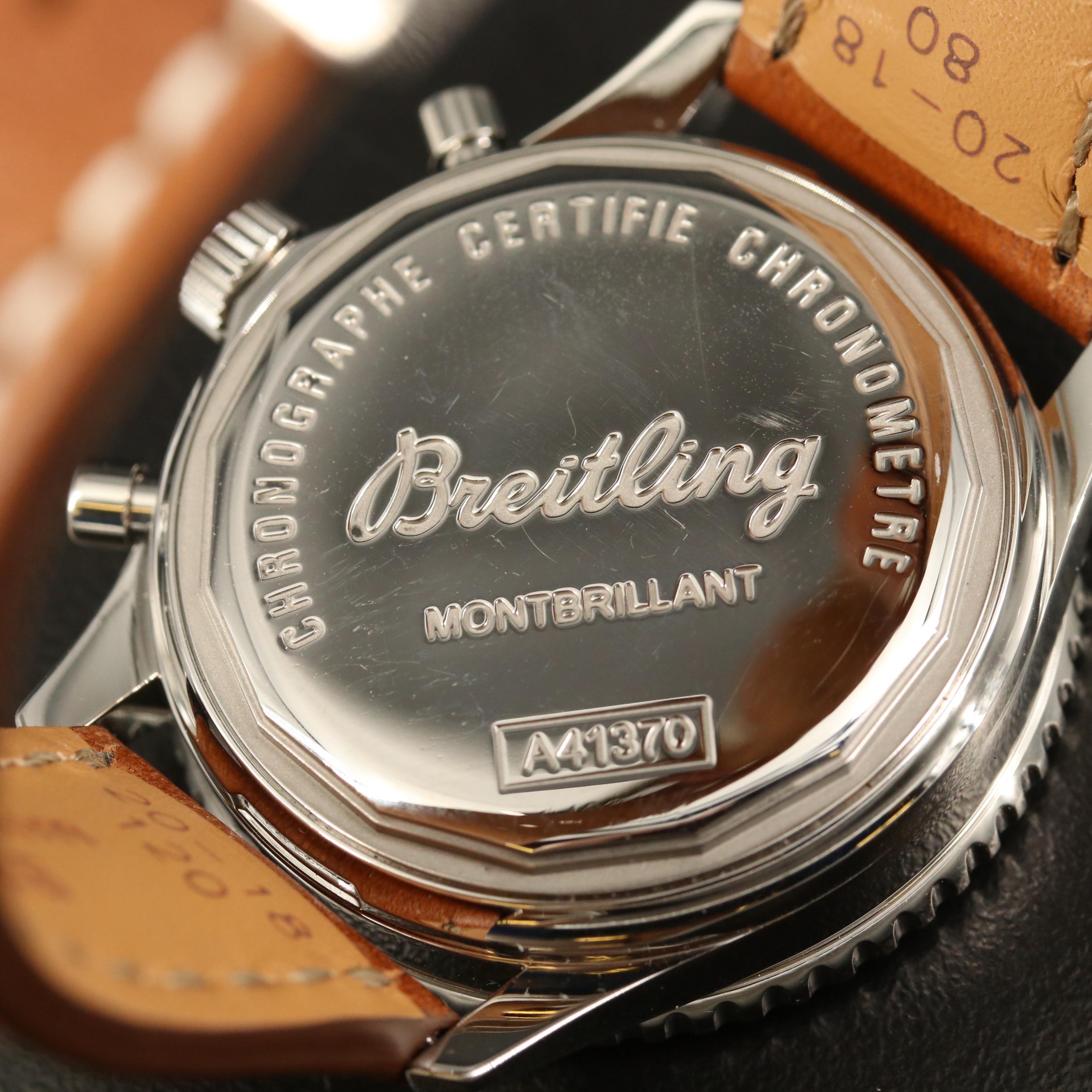 Breitling Montbrilliant Chronograph Stainless Steel Automatic Watch