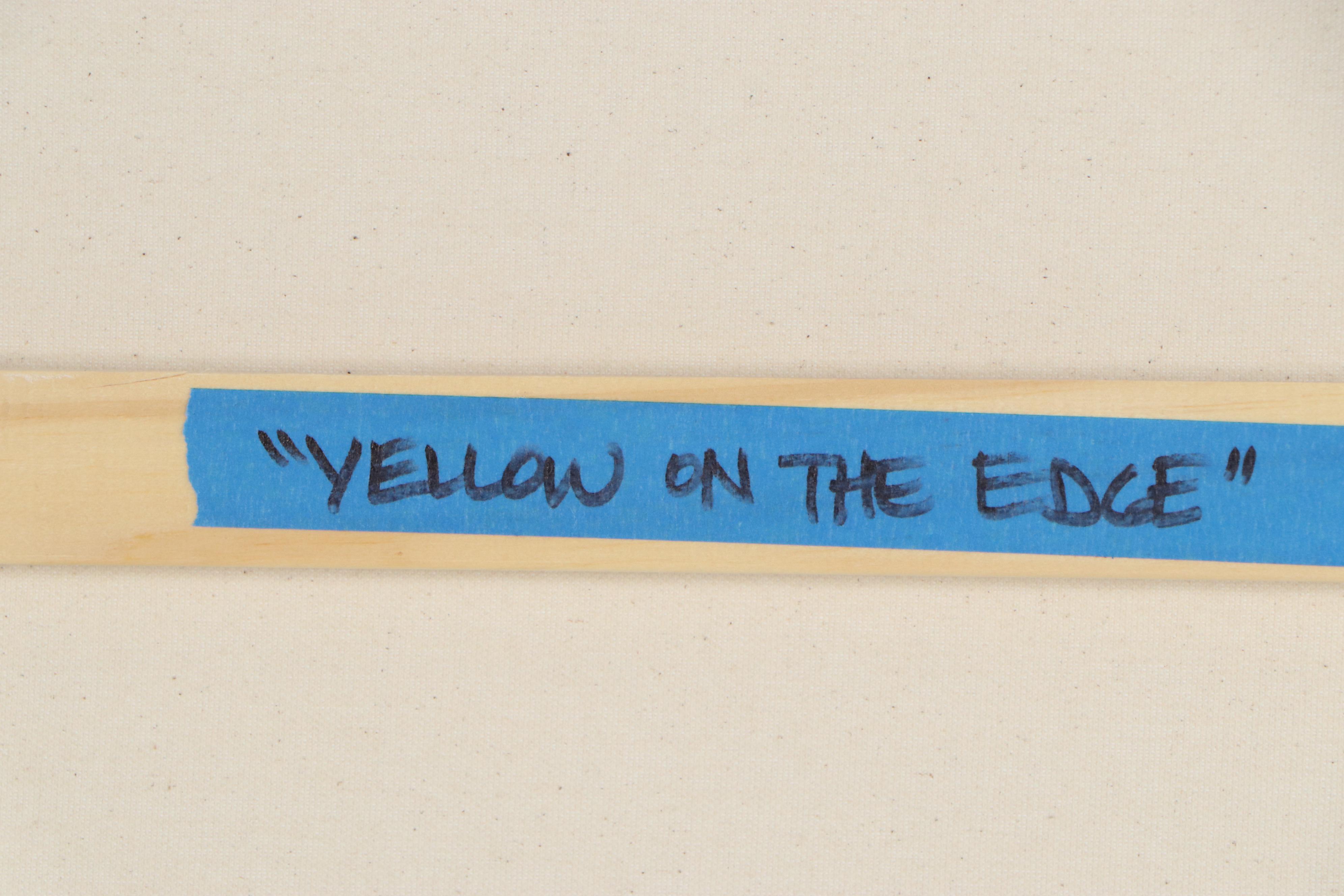 Robbie Kemper Acrylic Painting "Yellow on the Edge"