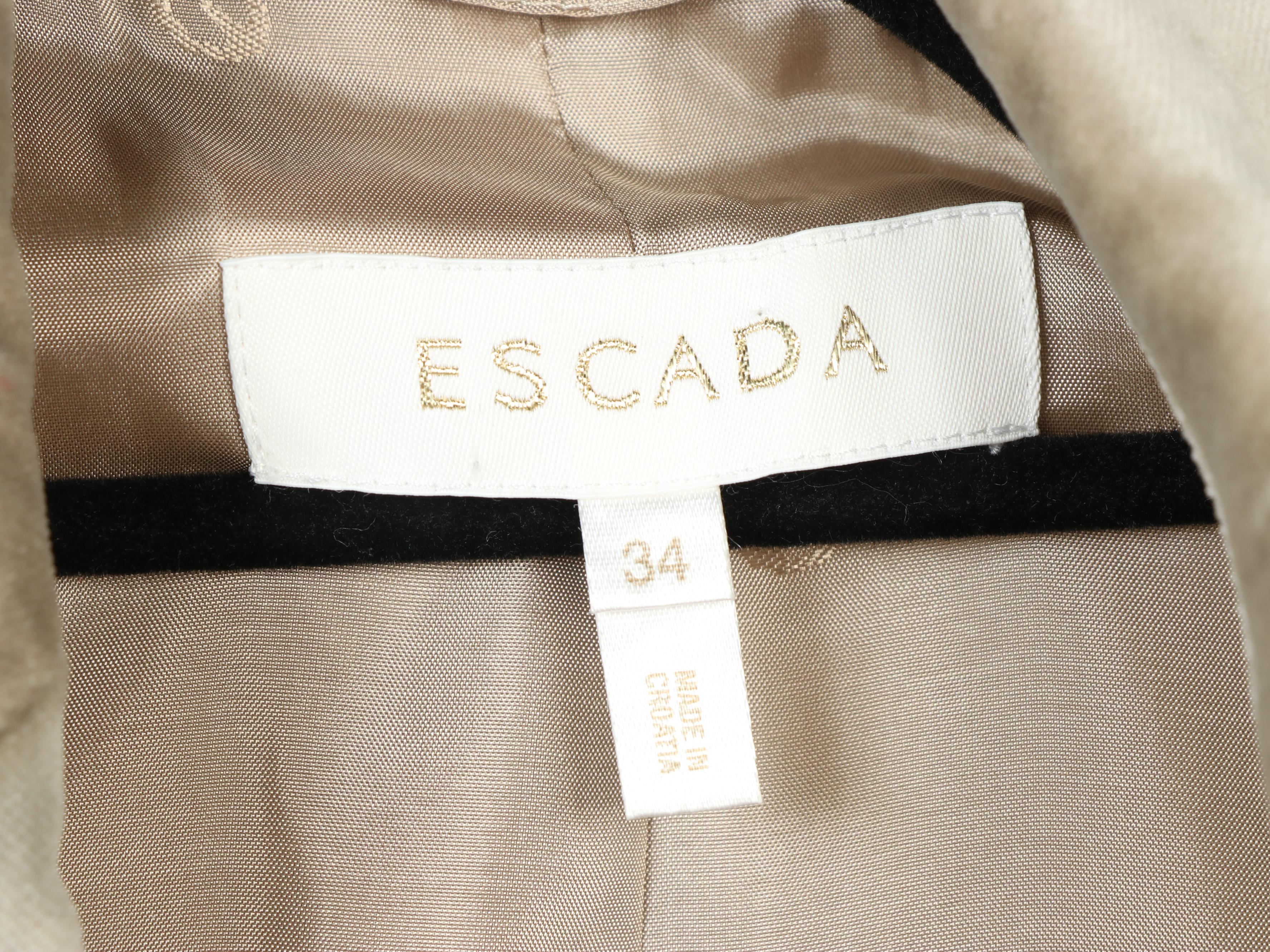 Escada Velveteen Jacket, Knit Top, Jeans and Pants