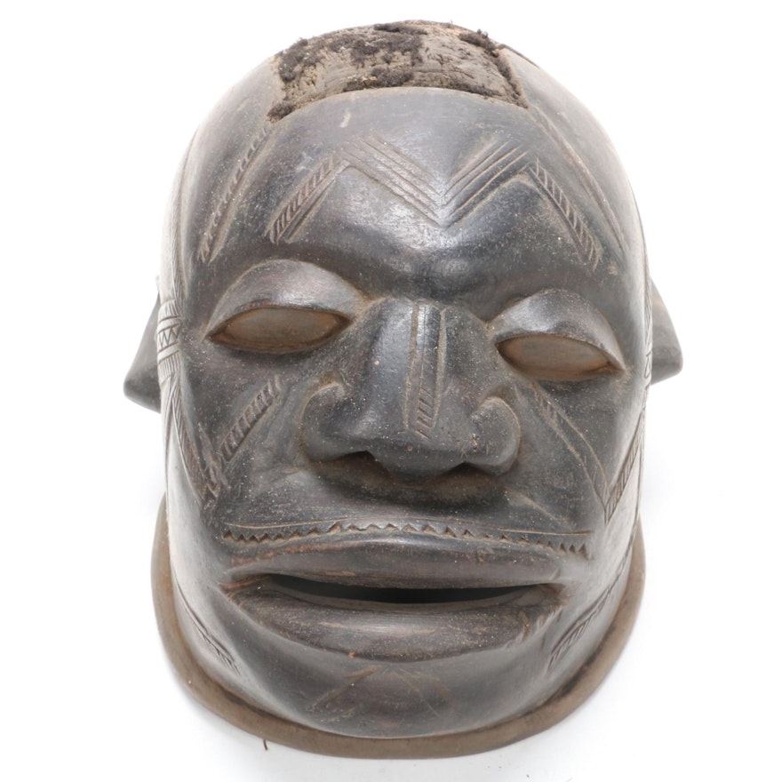 Makonde Style Wooden Helmet Mask, East Africa