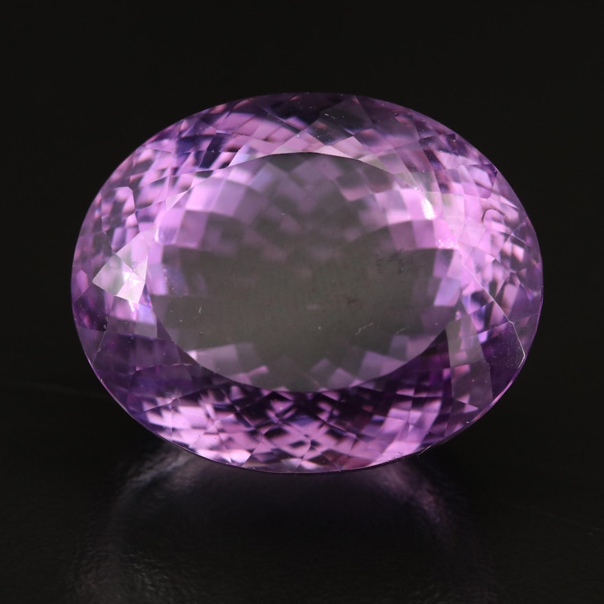 Loose 75.87 CT Oval Faceted Amethyst